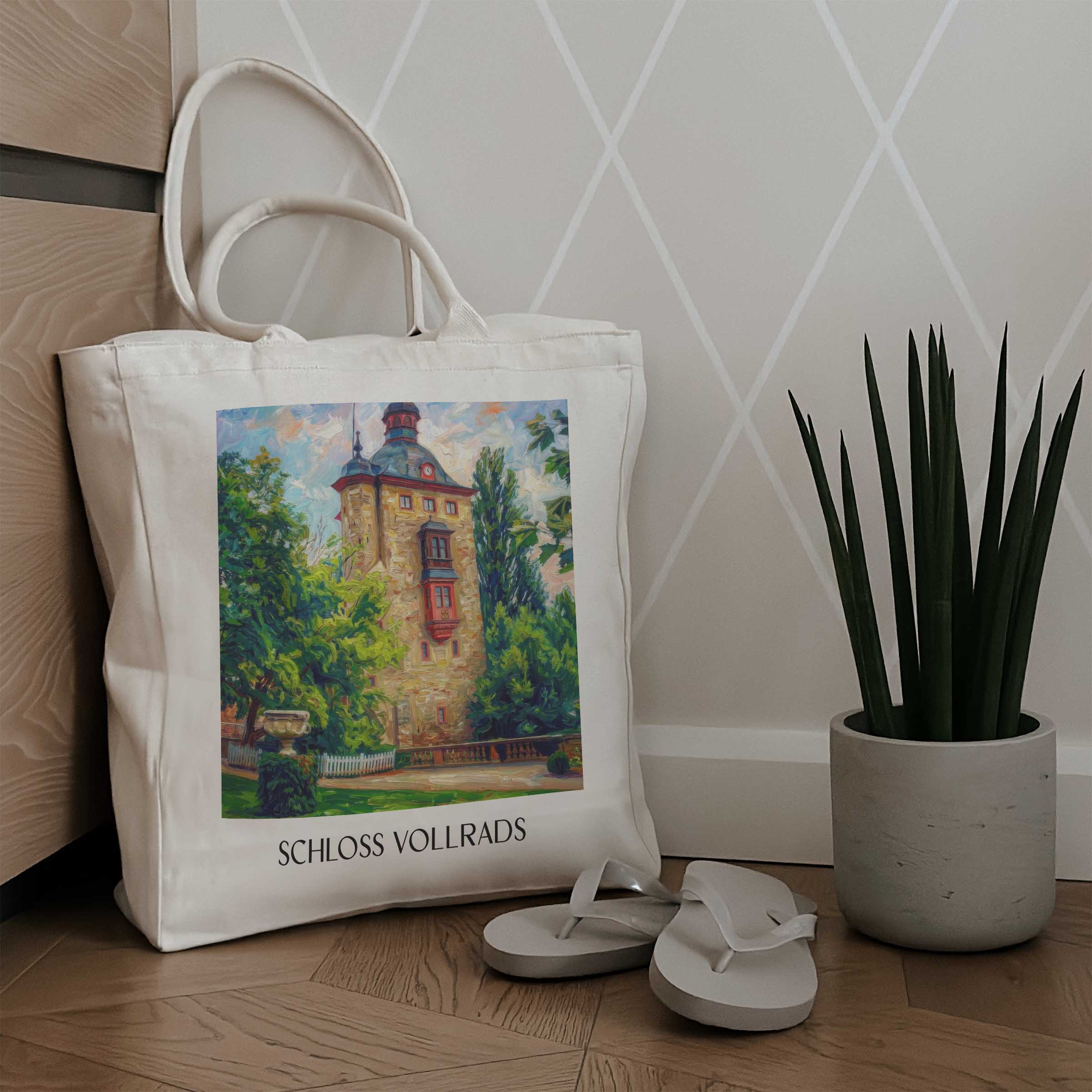 schloss-vollrads-rheingau-deutschland-einkaufstasche-oil-painting-oelgemaelde