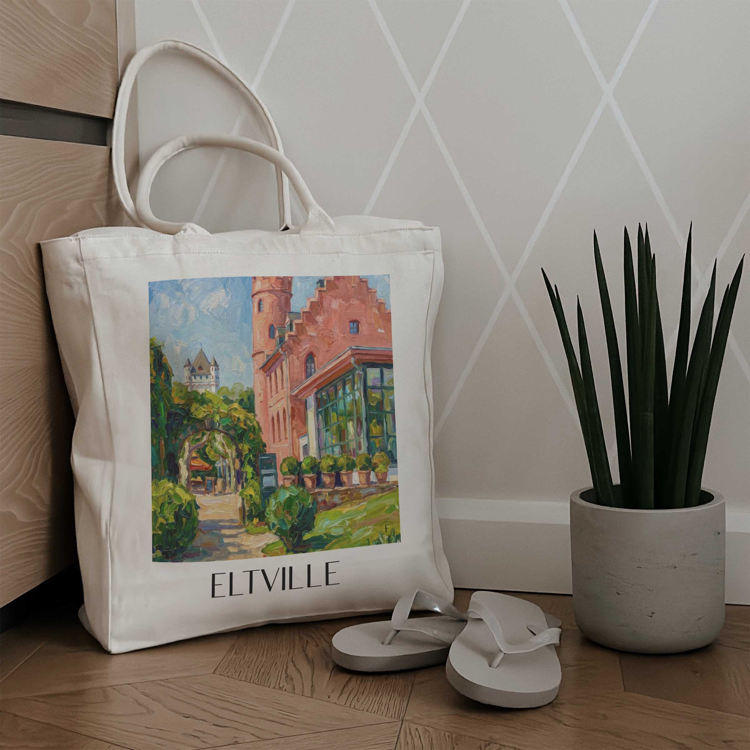 eltville-rheingau-deutschland-einkaufstasche-oil-painting-oelgemaelde
