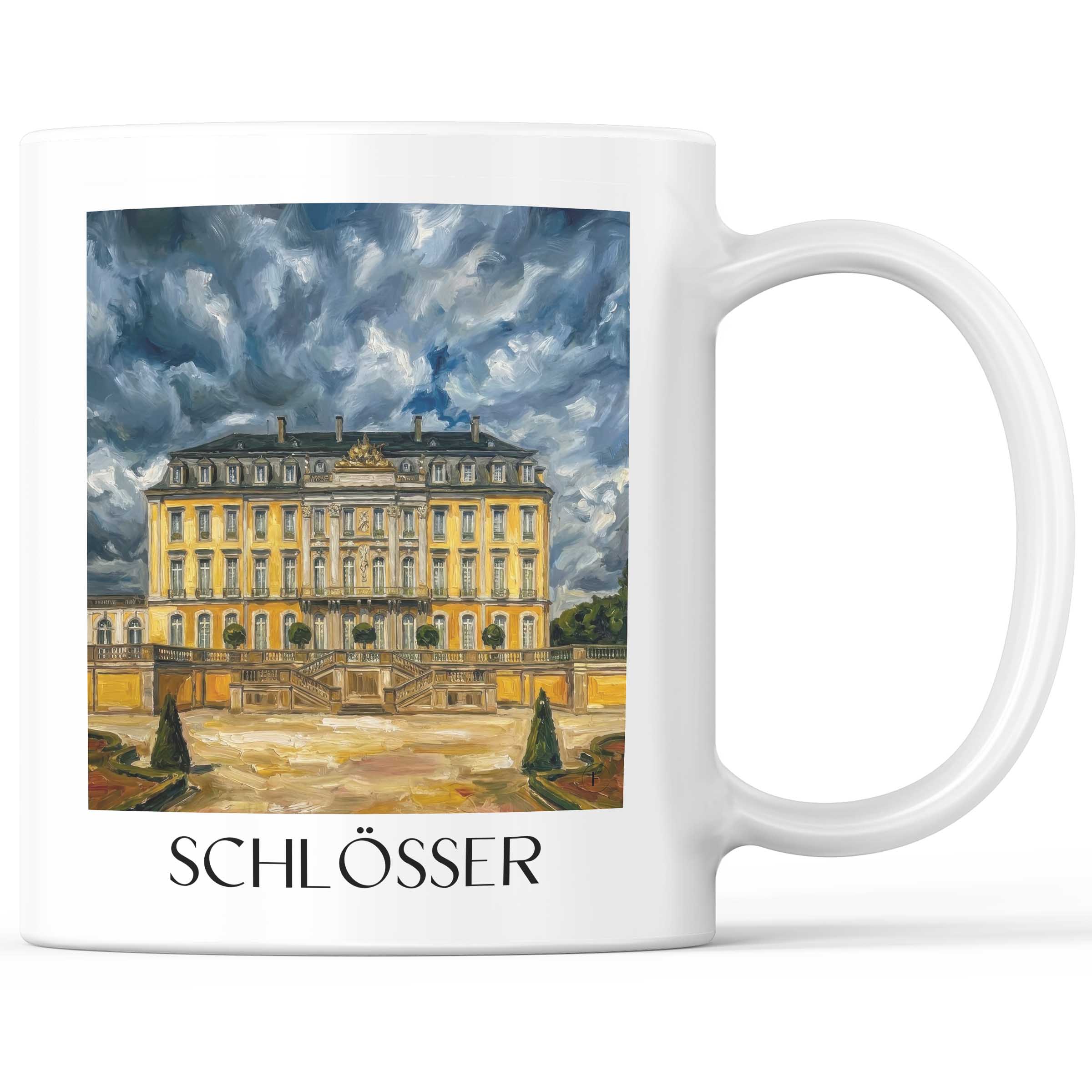 schlösser-brühl-deutschland-kaffeebecher-oil-painting-oelgemaelde