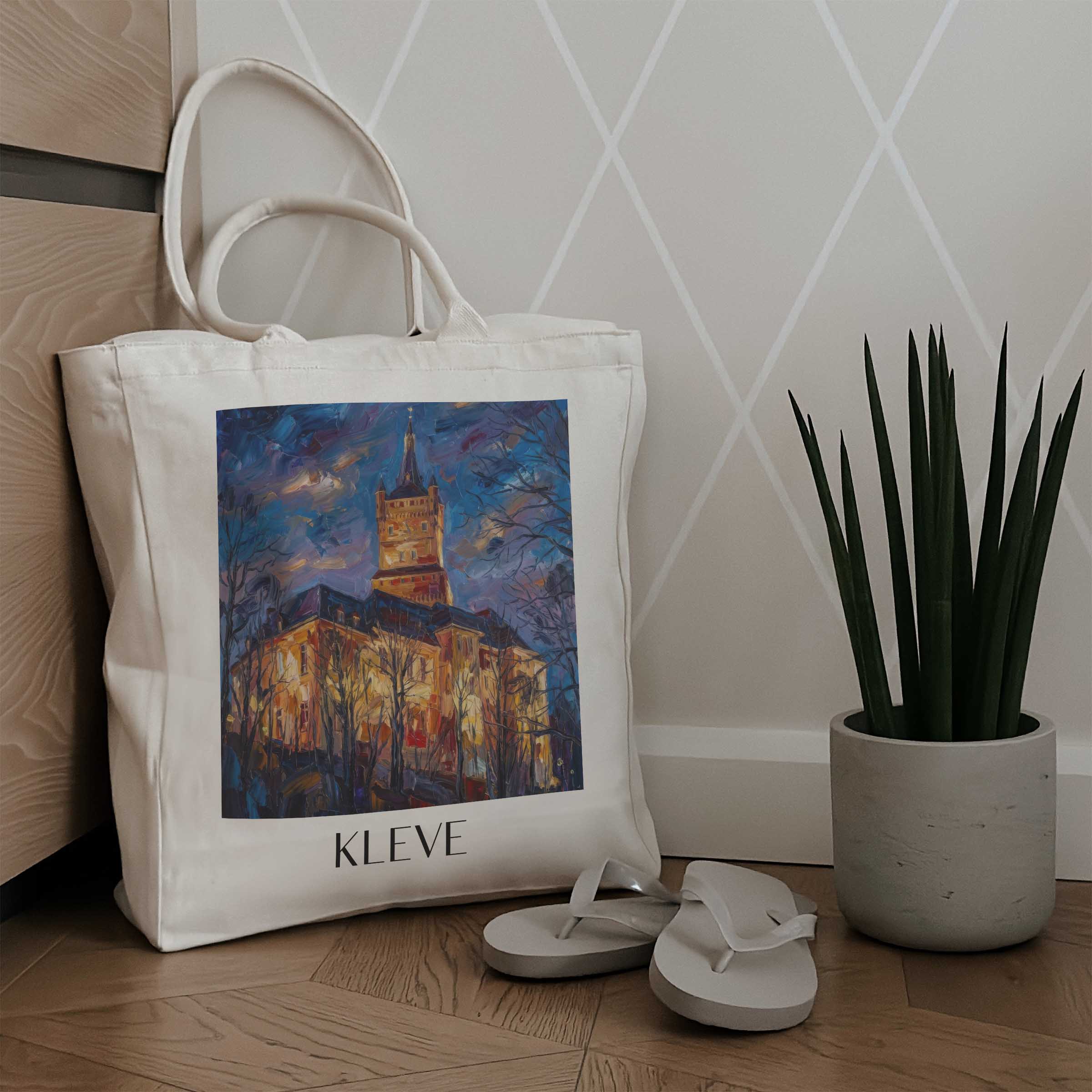 kleve-niederrhein-deutschland-einkaufstasche-oil-painting-oelgemaelde