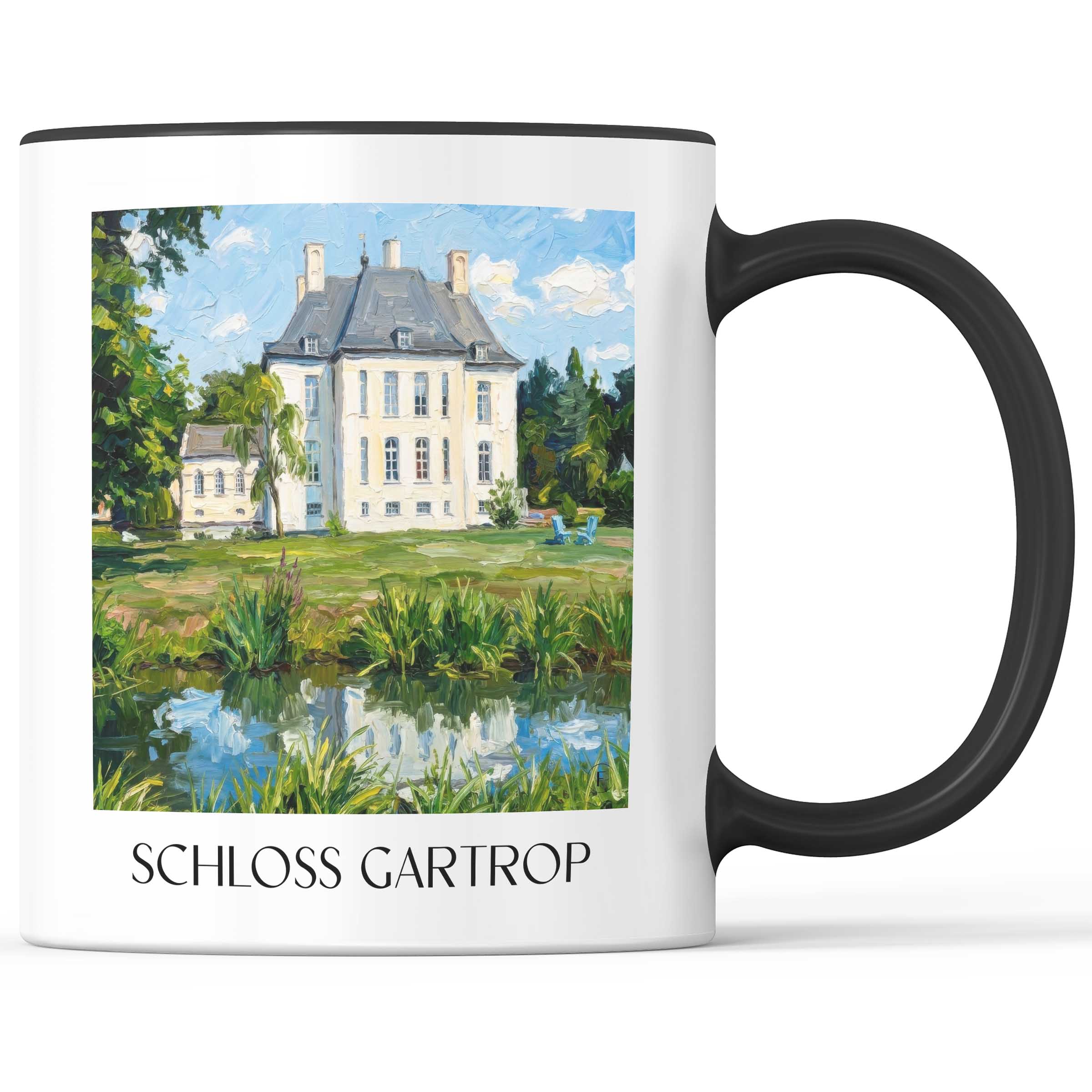 schloss-gartrop-niederrhein-deutschland-kaffeebecher-oil-painting-oelgemaelde
