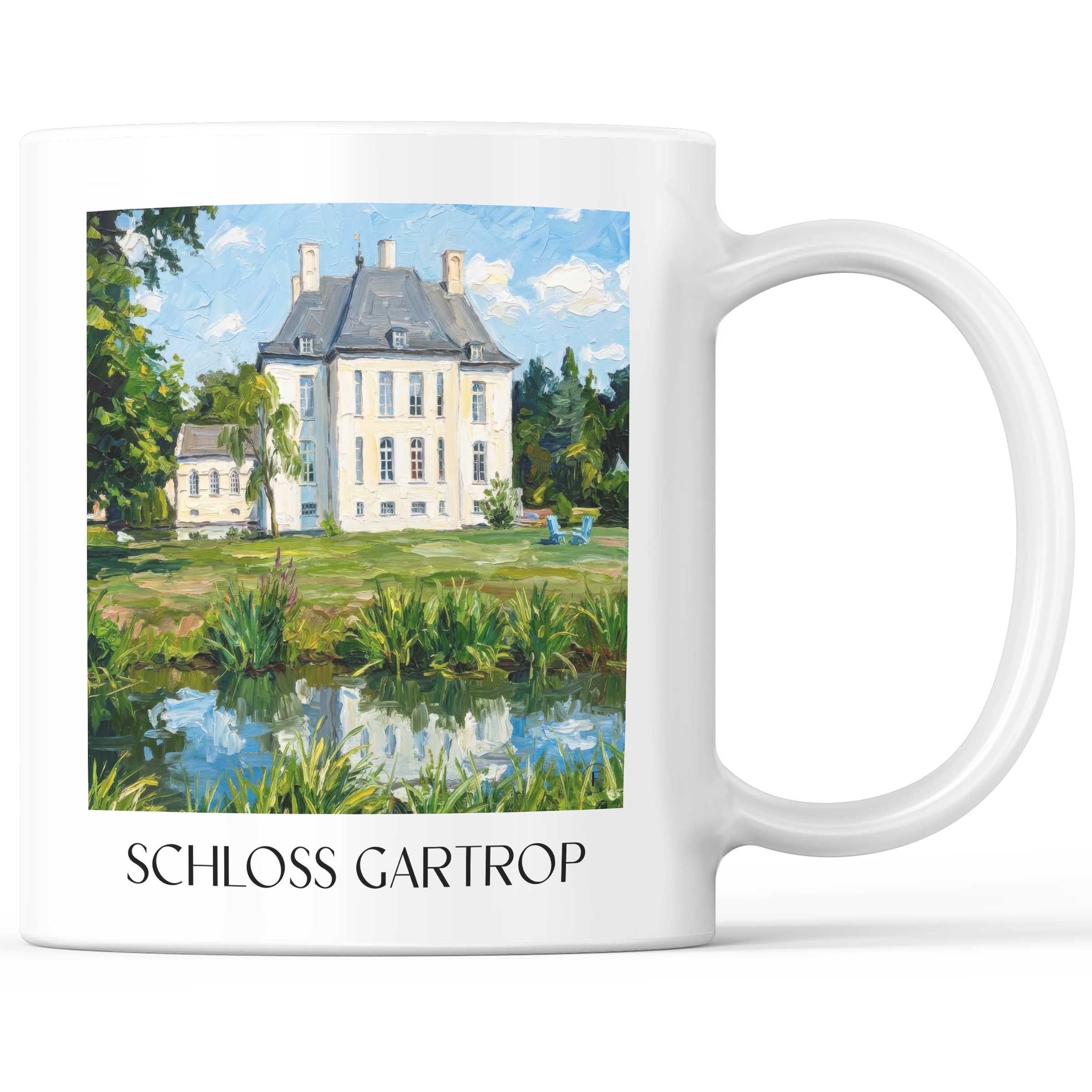 schloss-gartrop-niederrhein-deutschland-kaffeebecher-oil-painting-oelgemaelde