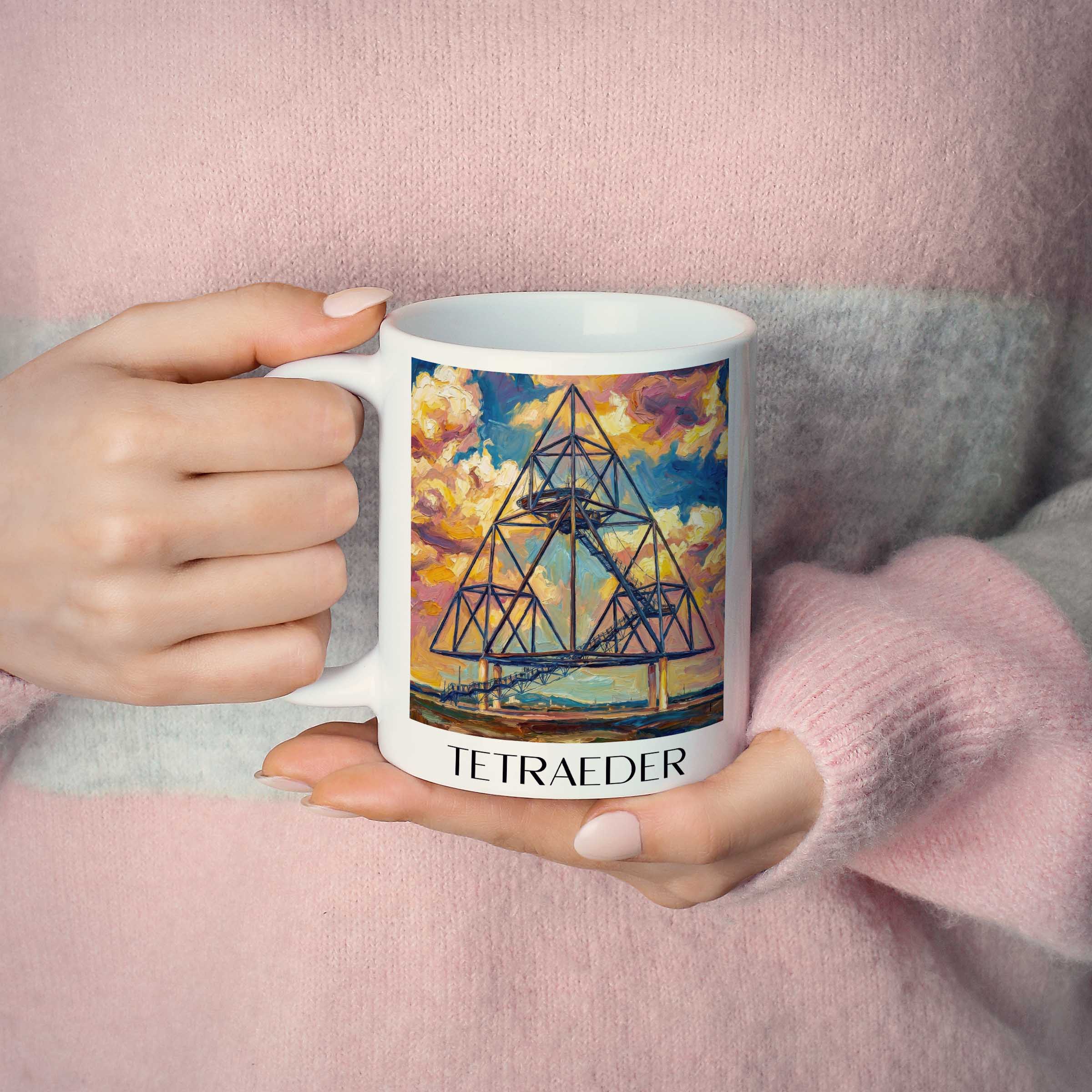 tetraeder-bottrop-deutschland-kaffeebecher-oil-painting-oelgemaelde