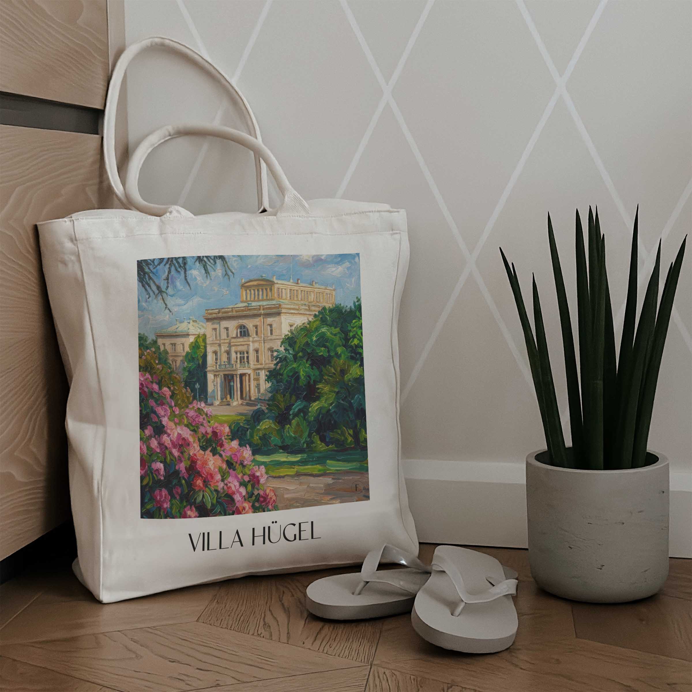 villa-hügel-essen-deutschland-einkaufstasche-oil-painting-oelgemaelde