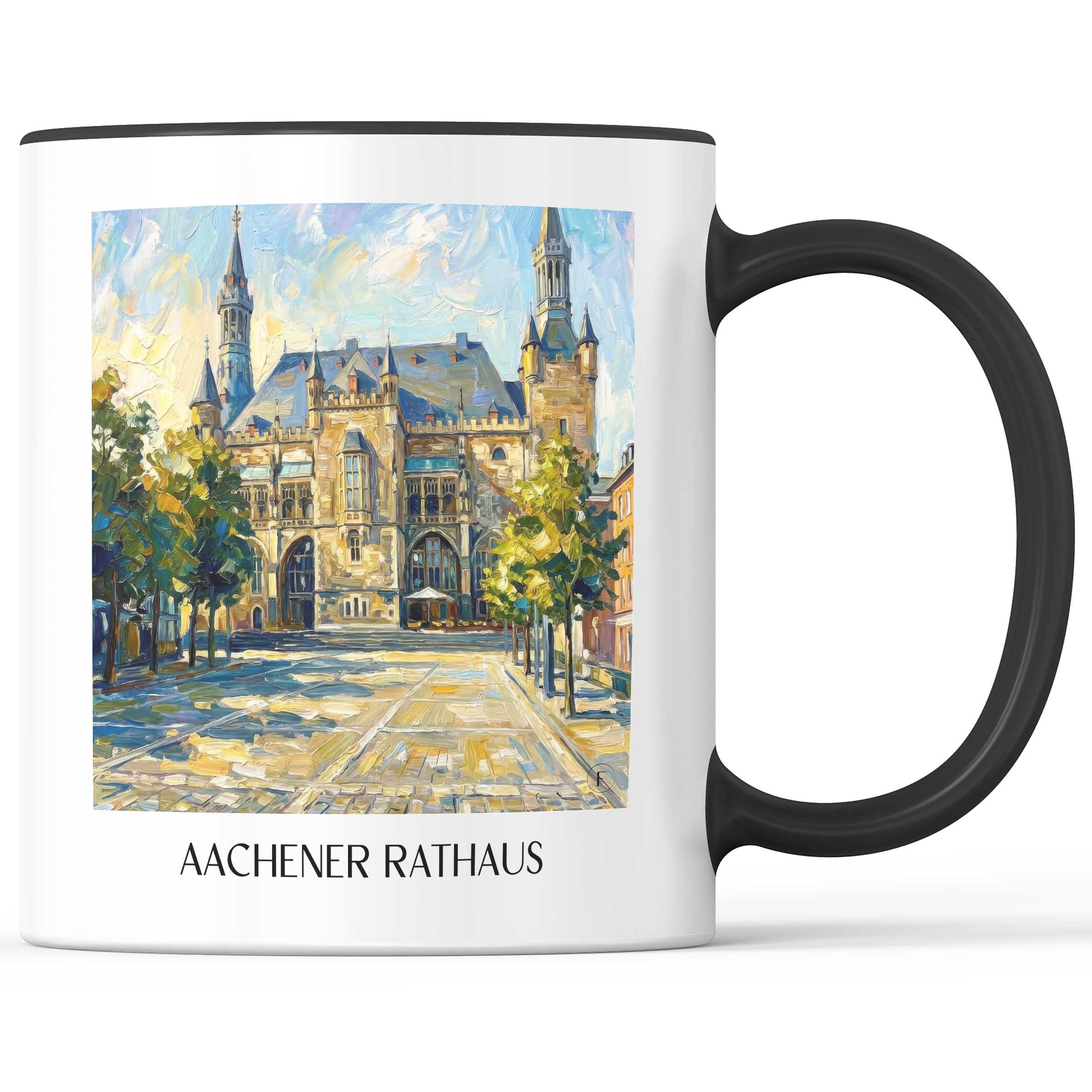 rathaus--aachen-deutschland-kaffeebecher-oil-painting-oelgemaelde