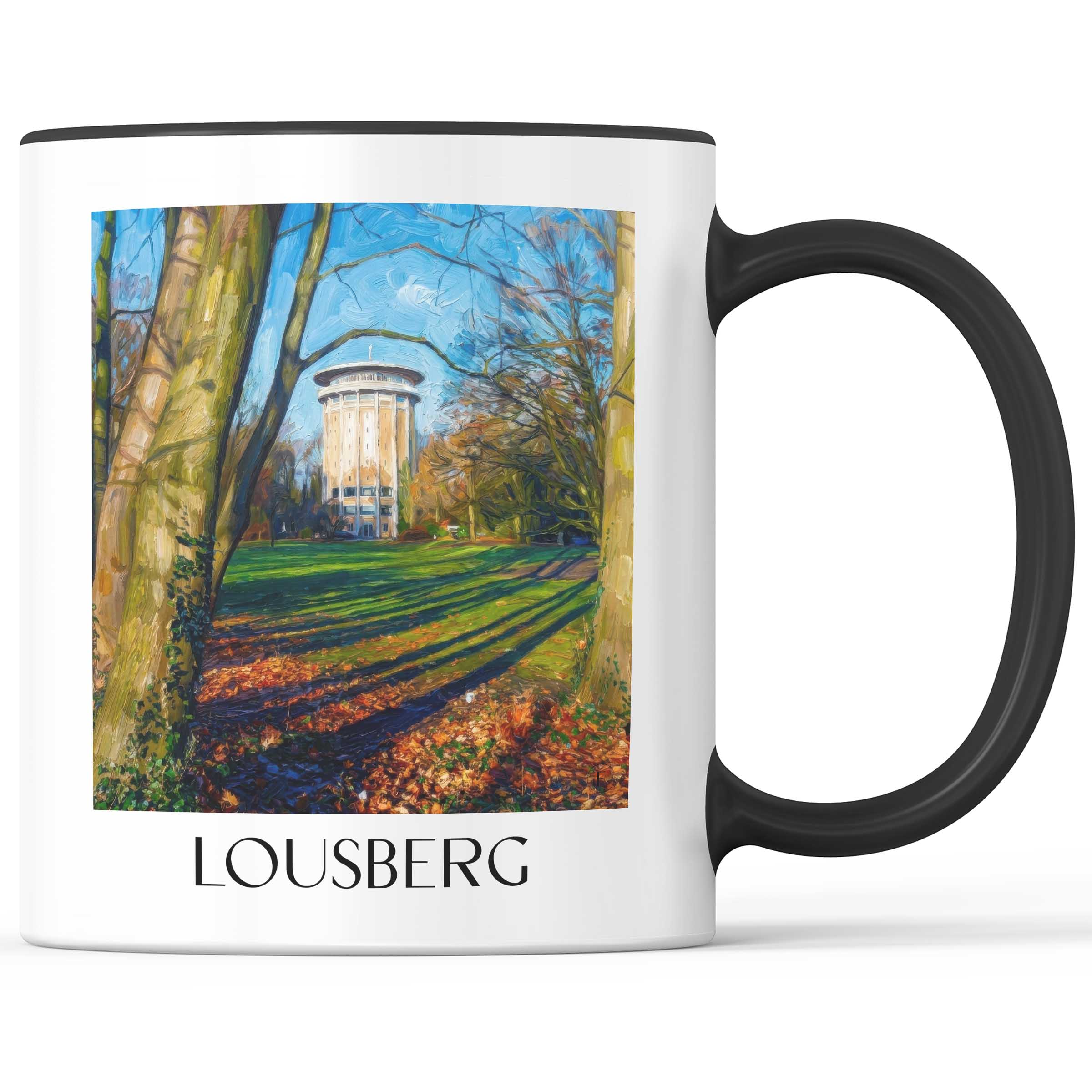 Lousberg Kaffeebecher - Aachen - Deutschland Becher - Kaffeetasse im Ölgemälde Stil