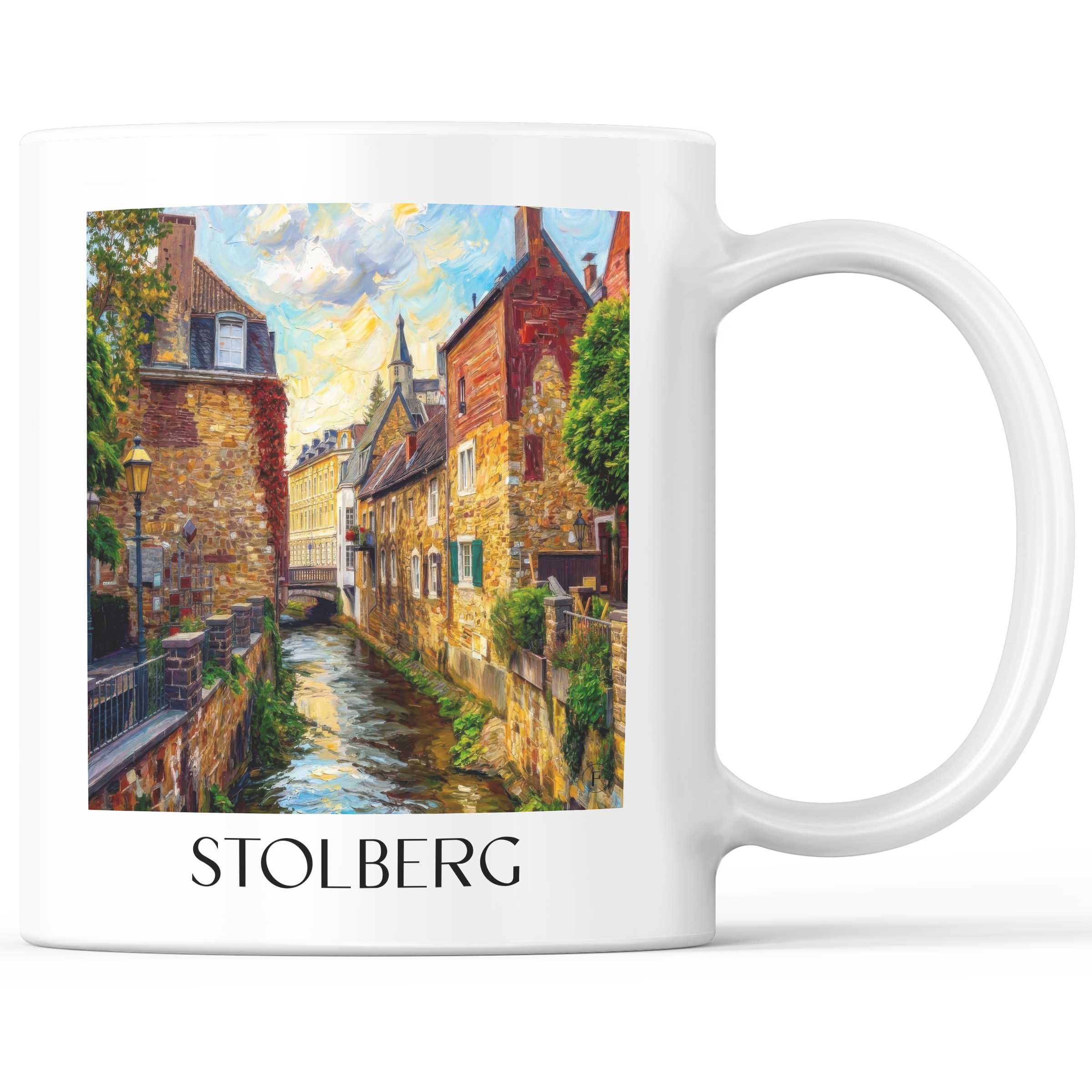 stolberg-rheinland-deutschland-kaffeebecher-oil-painting-oelgemaelde
