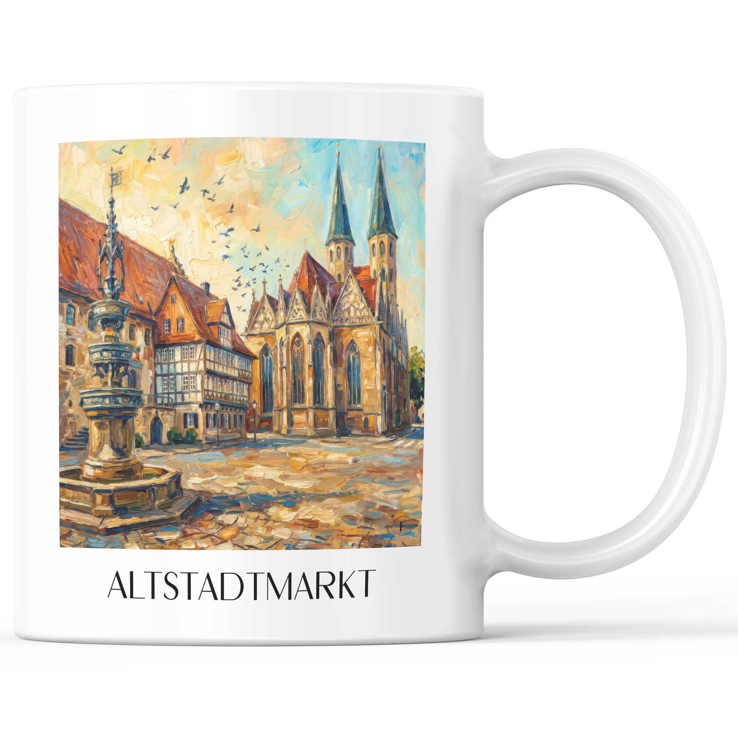 altstadtmarkt-braunschweig-deutschland-kaffeebecher-oil-painting-oelgemaelde