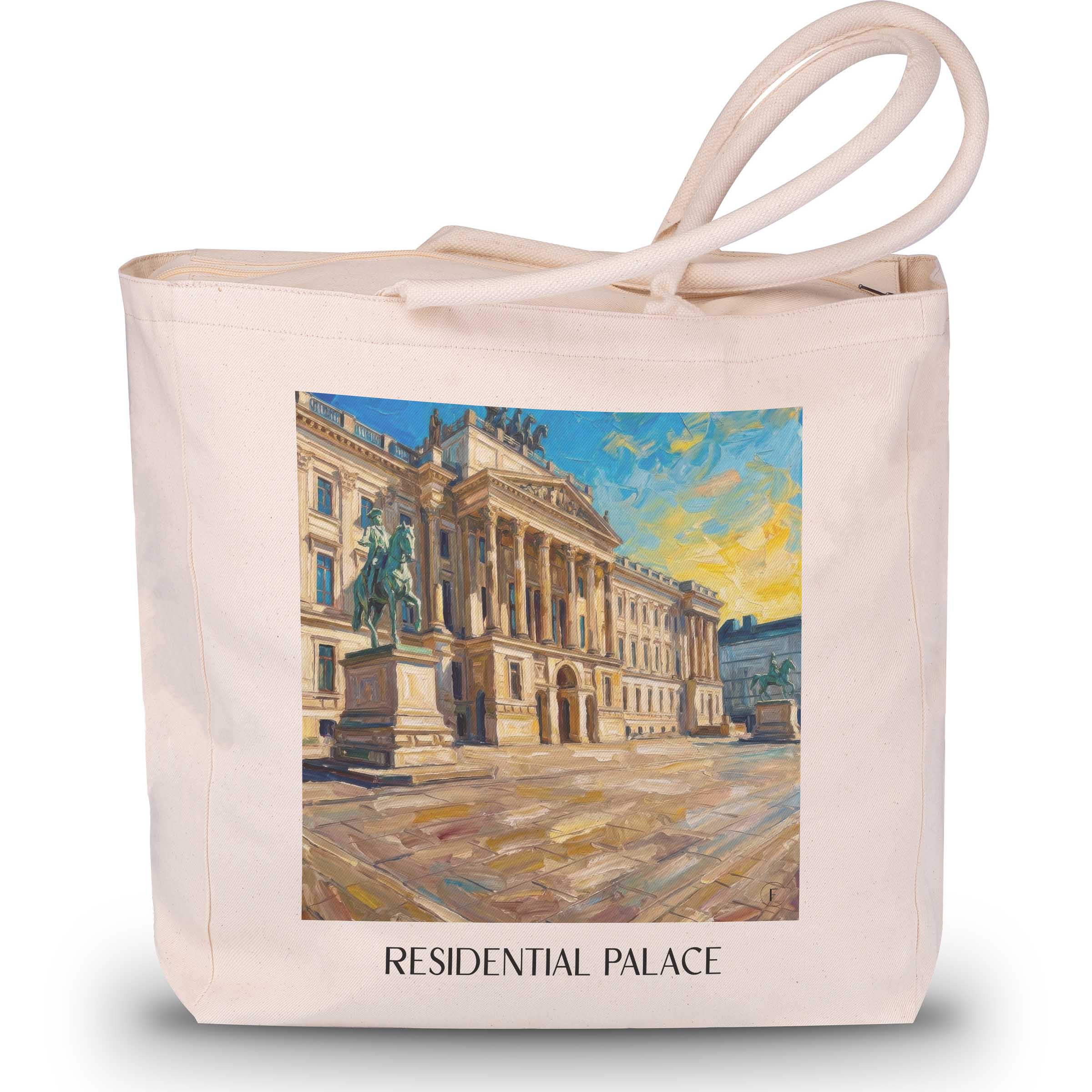 Residenzschloss Shopping Tasche - Braunschweig - Deutschland Tote Bag - Einkaufstasche im Ölgemälde Stil