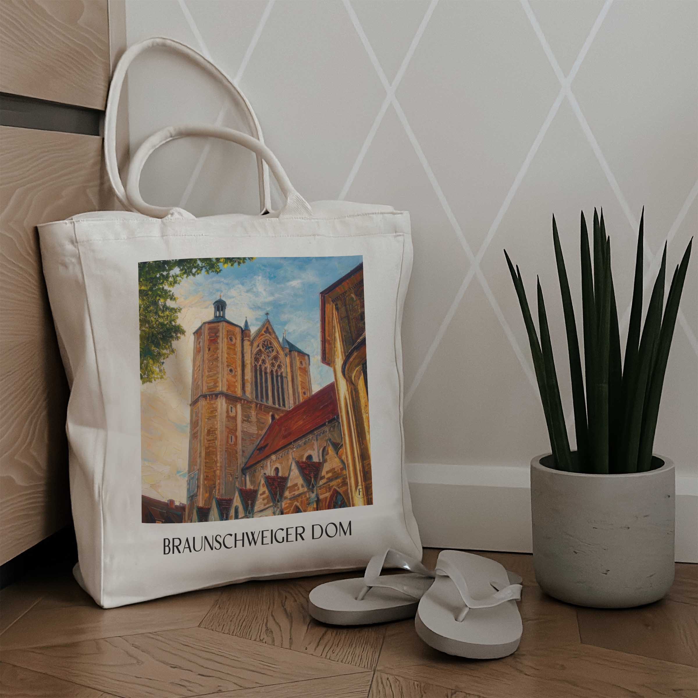 braunschweiger-dom-niedersachsen-deutschland-einkaufstasche-oil-painting-oelgemaelde