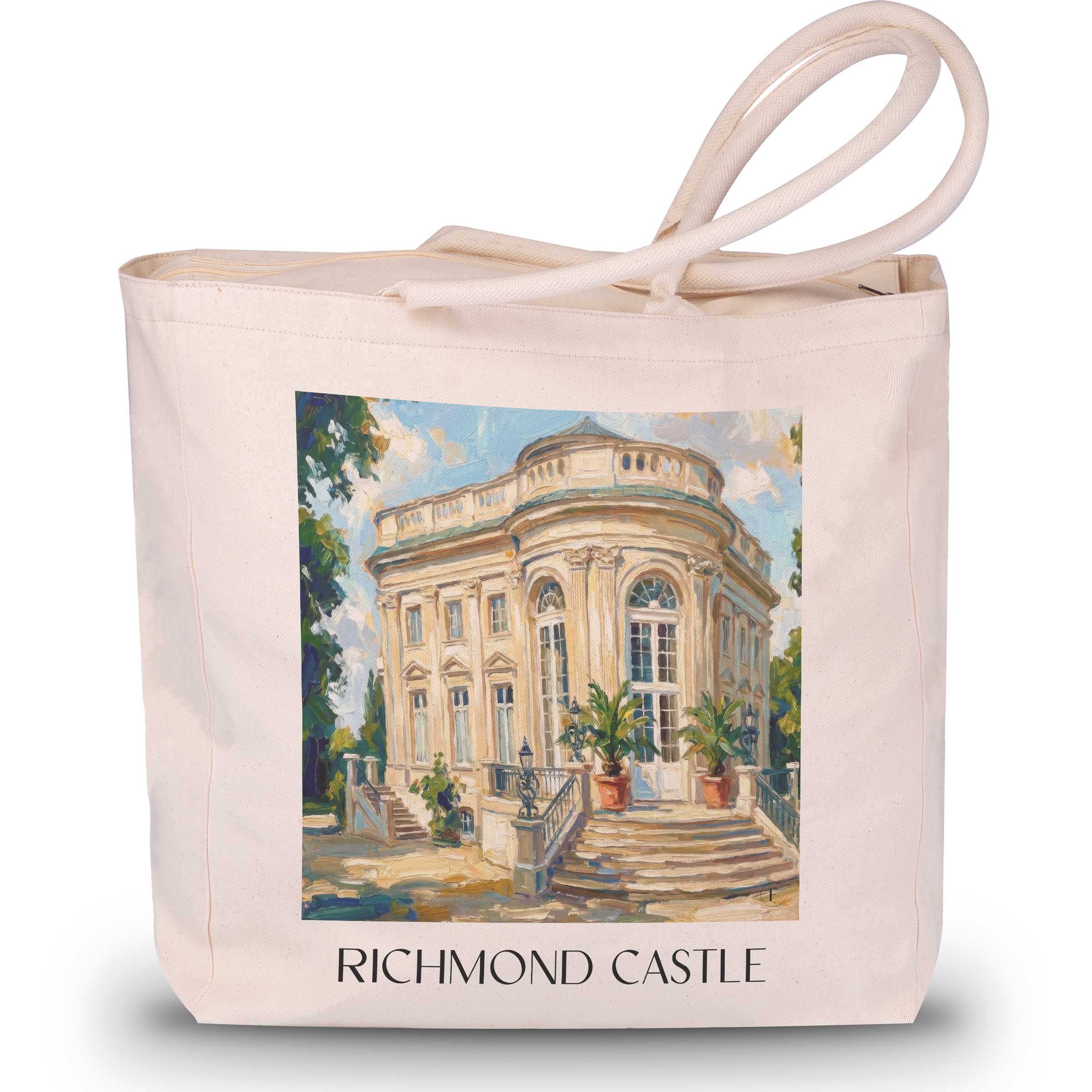 Schloss Richmond Shopping Tasche - Braunschweig - Deutschland Tote Bag - Einkaufstasche im Ölgemälde Stil
