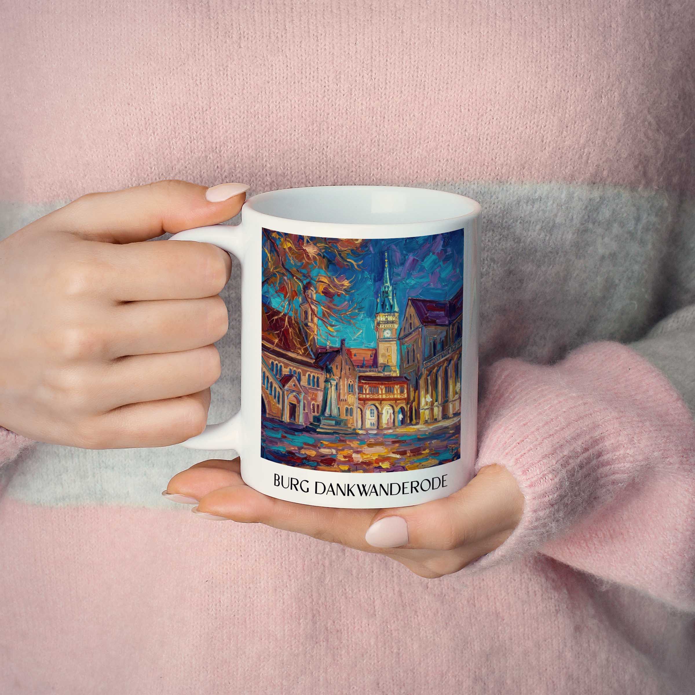 burg-dankwanderode-niedersachsen-deutschland-kaffeebecher-oil-painting-oelgemaelde