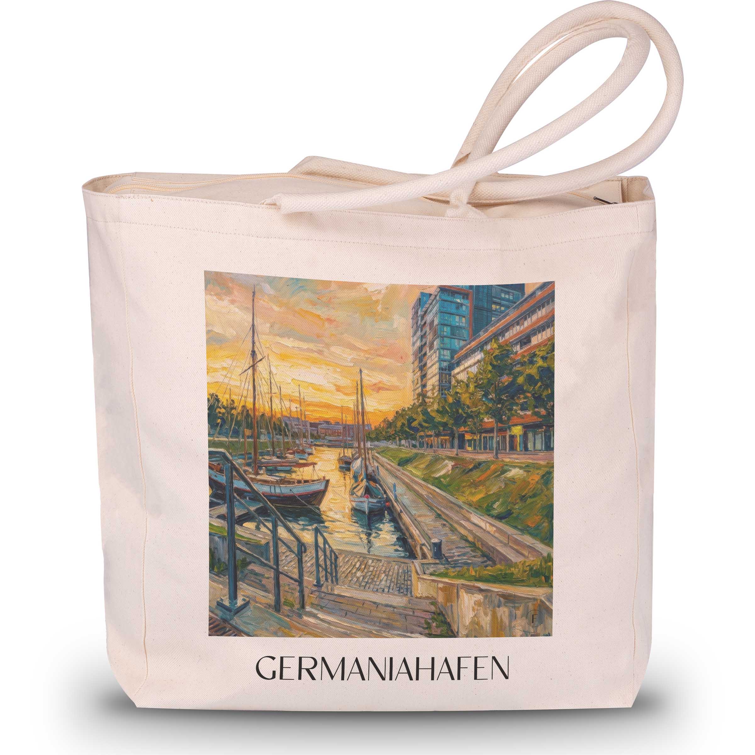 germaniahafen-kiel-deutschland-einkaufstasche-oil-painting-oelgemaelde