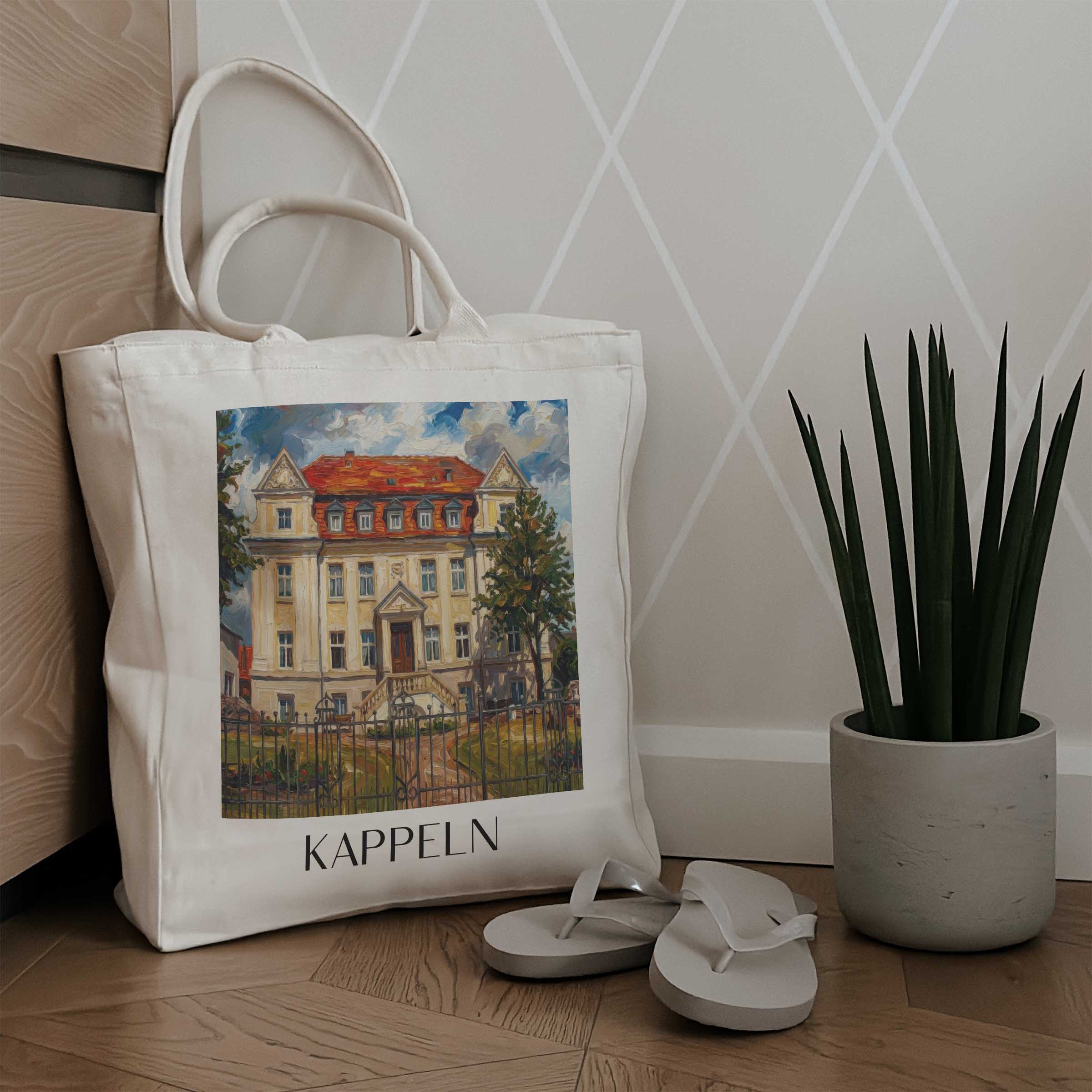 kappeln-schleswig-deutschland-einkaufstasche-oil-painting-oelgemaelde