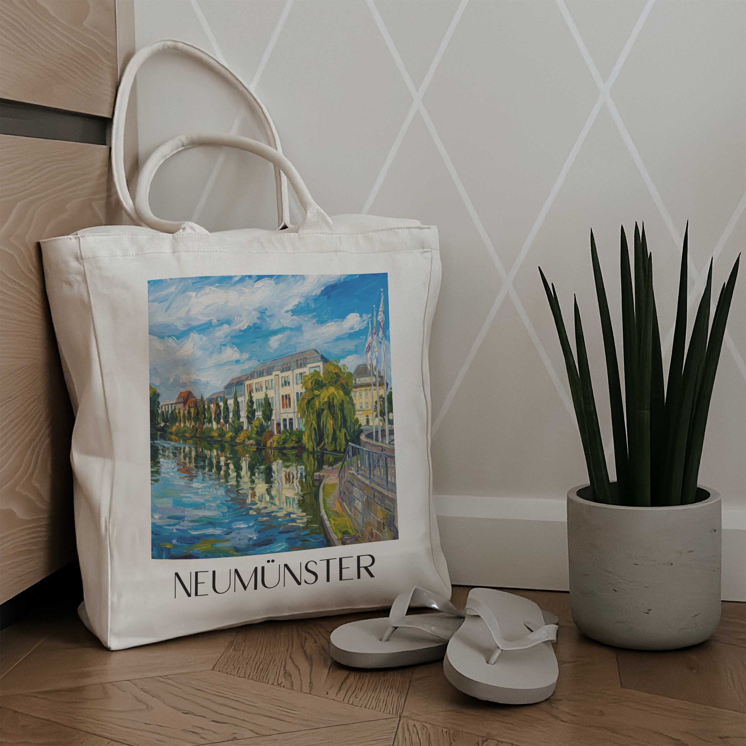 neumünster-schleswig-holstein-deutschland-einkaufstasche-oil-painting-oelgemaelde