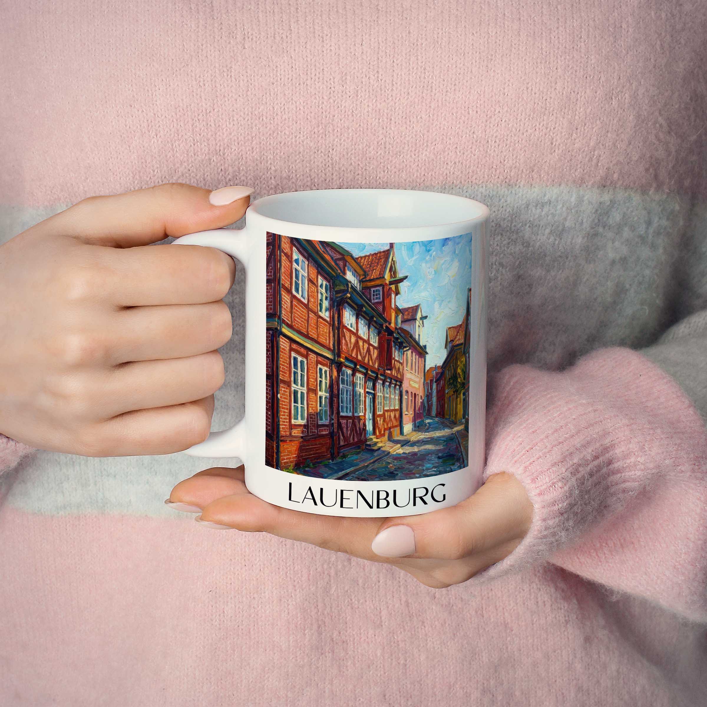 lauenburg-schleswig-holstein-deutschland-kaffeebecher-oil-painting-oelgemaelde