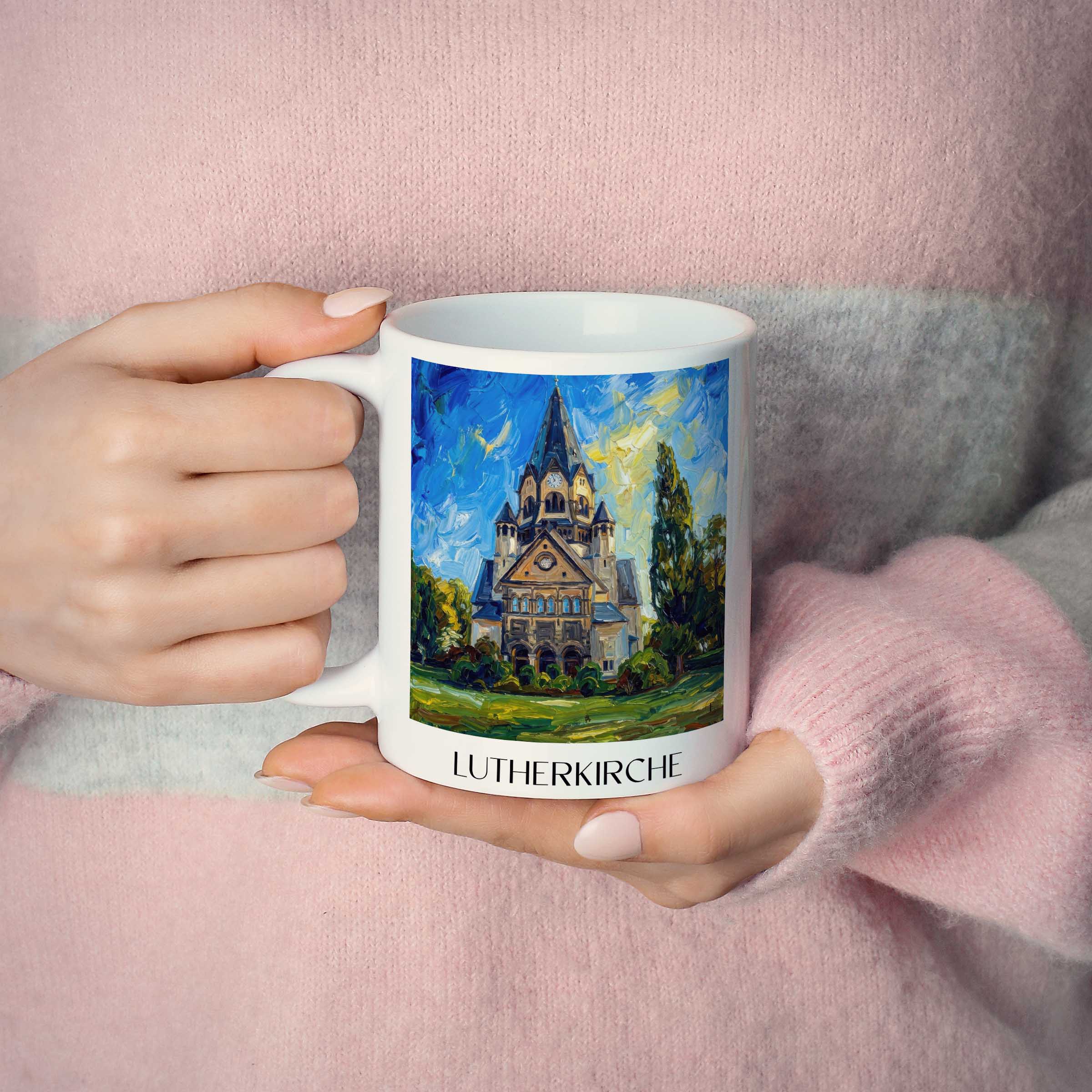lutherkirche-chemnitz-deutschland-kaffeebecher-oil-painting-oelgemaelde