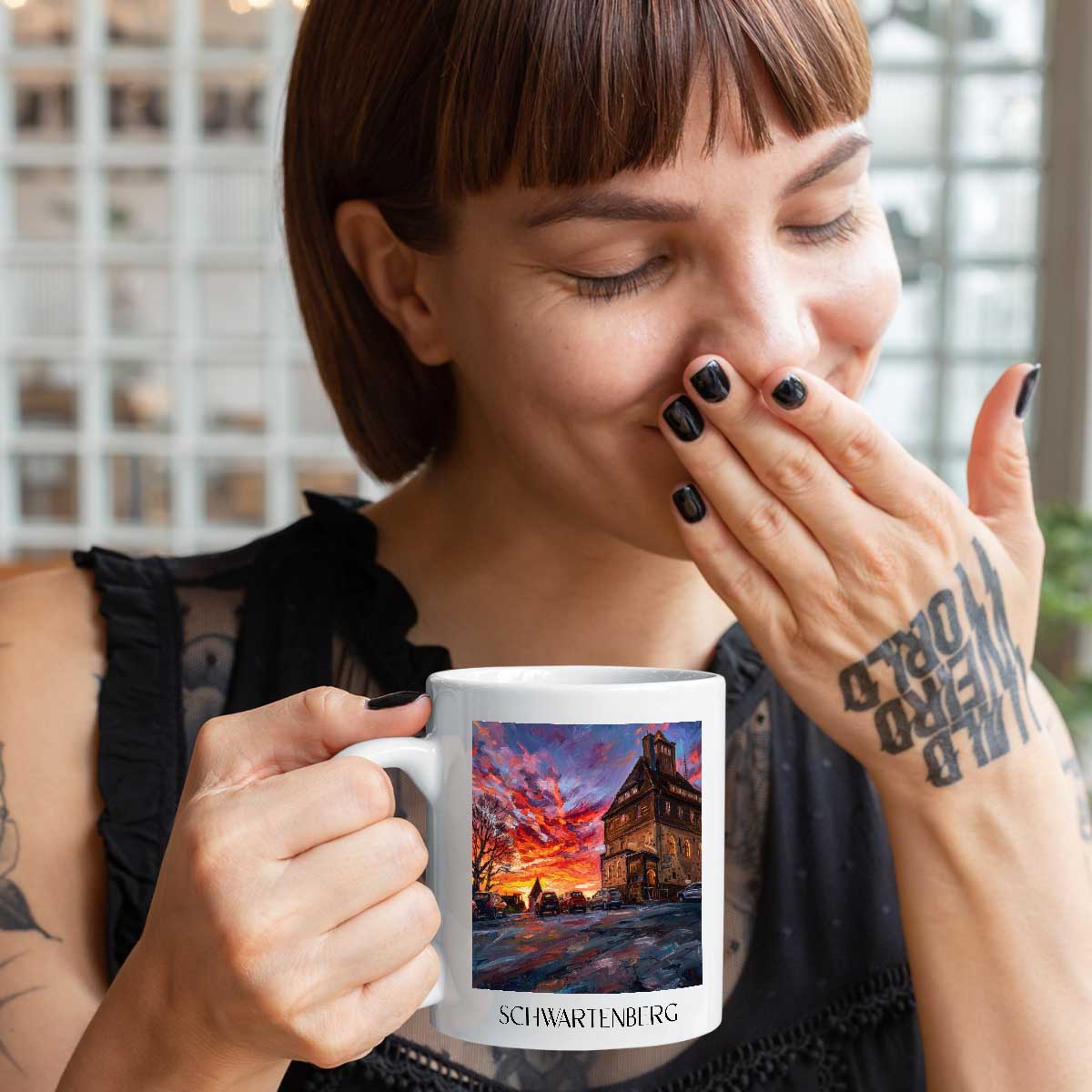 schwartenberg-erzgebirge-deutschland-kaffeebecher-oil-painting-oelgemaelde