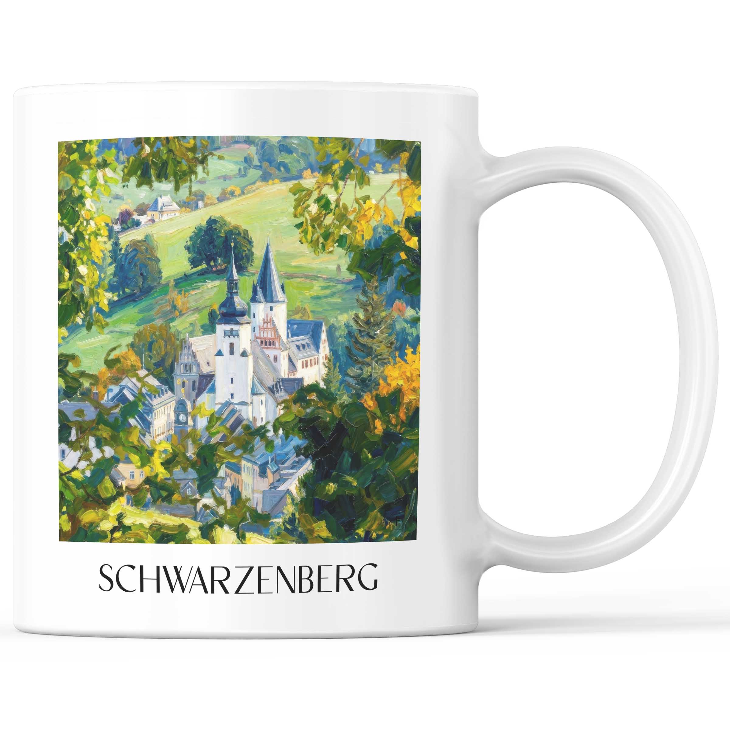 schwarzenberg-erzgebirge-deutschland-kaffeebecher-oil-painting-oelgemaelde