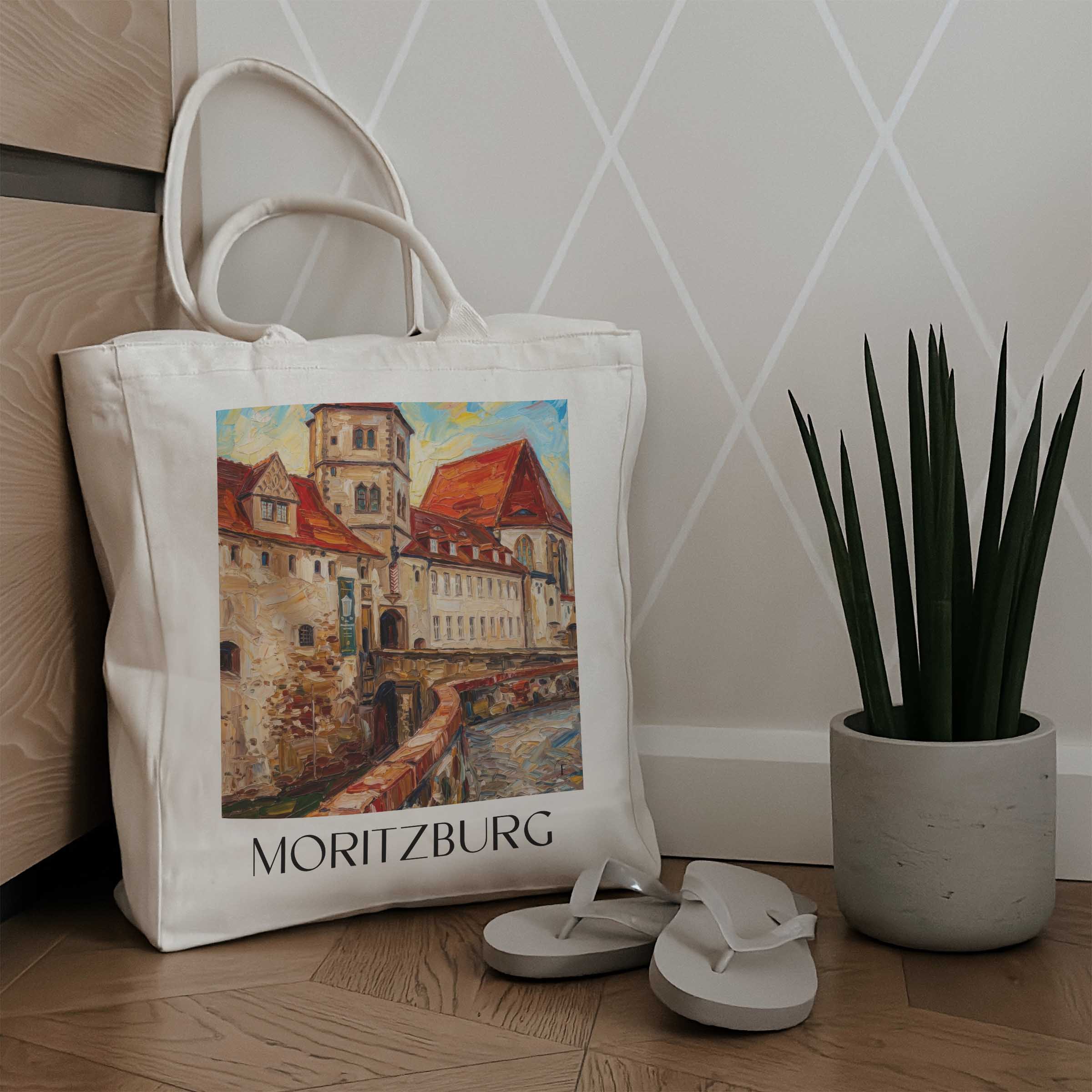 moritzburg-halle-deutschland-einkaufstasche-oil-painting-oelgemaelde