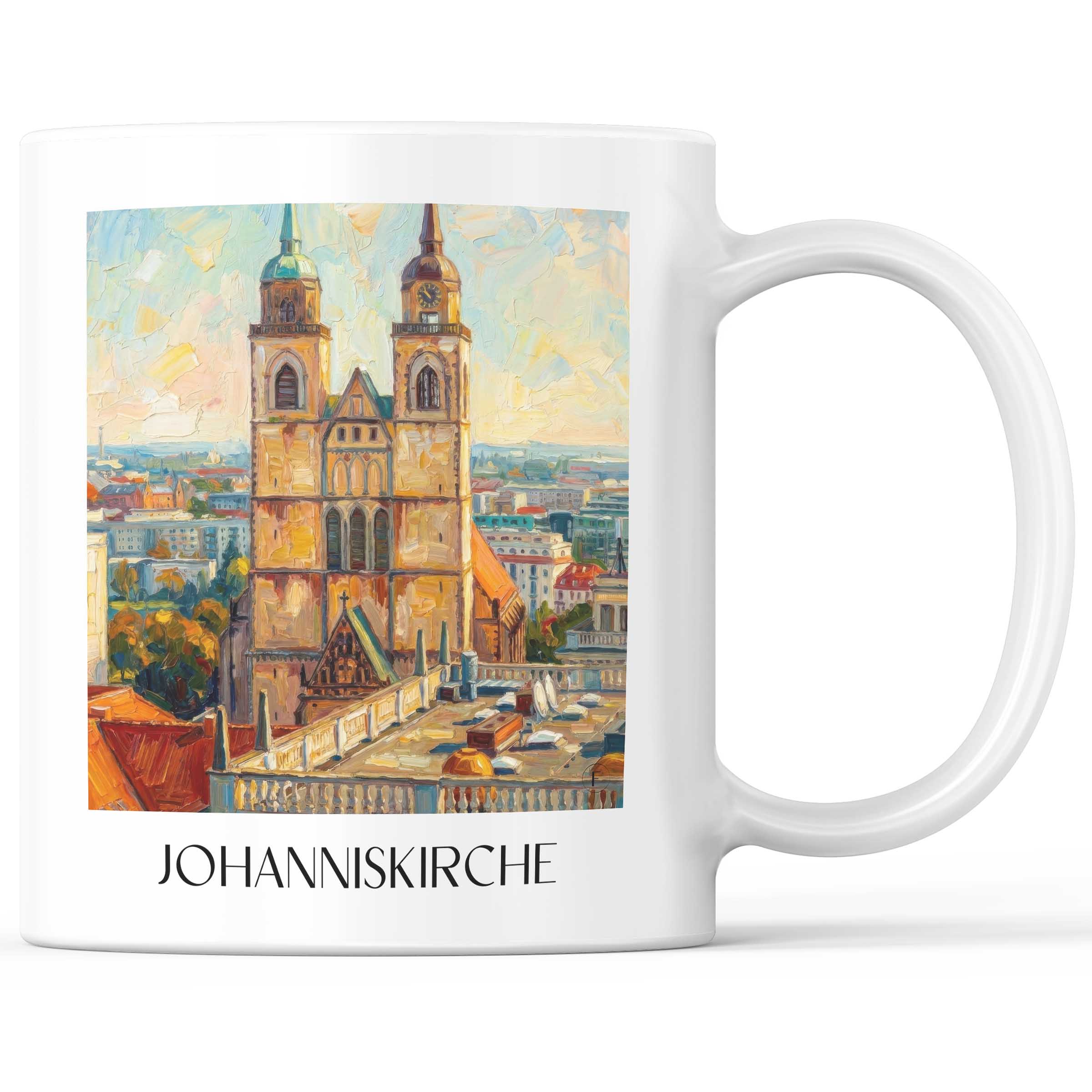 johanniskirche-magdeburg-deutschland-kaffeebecher-oil-painting-oelgemaelde