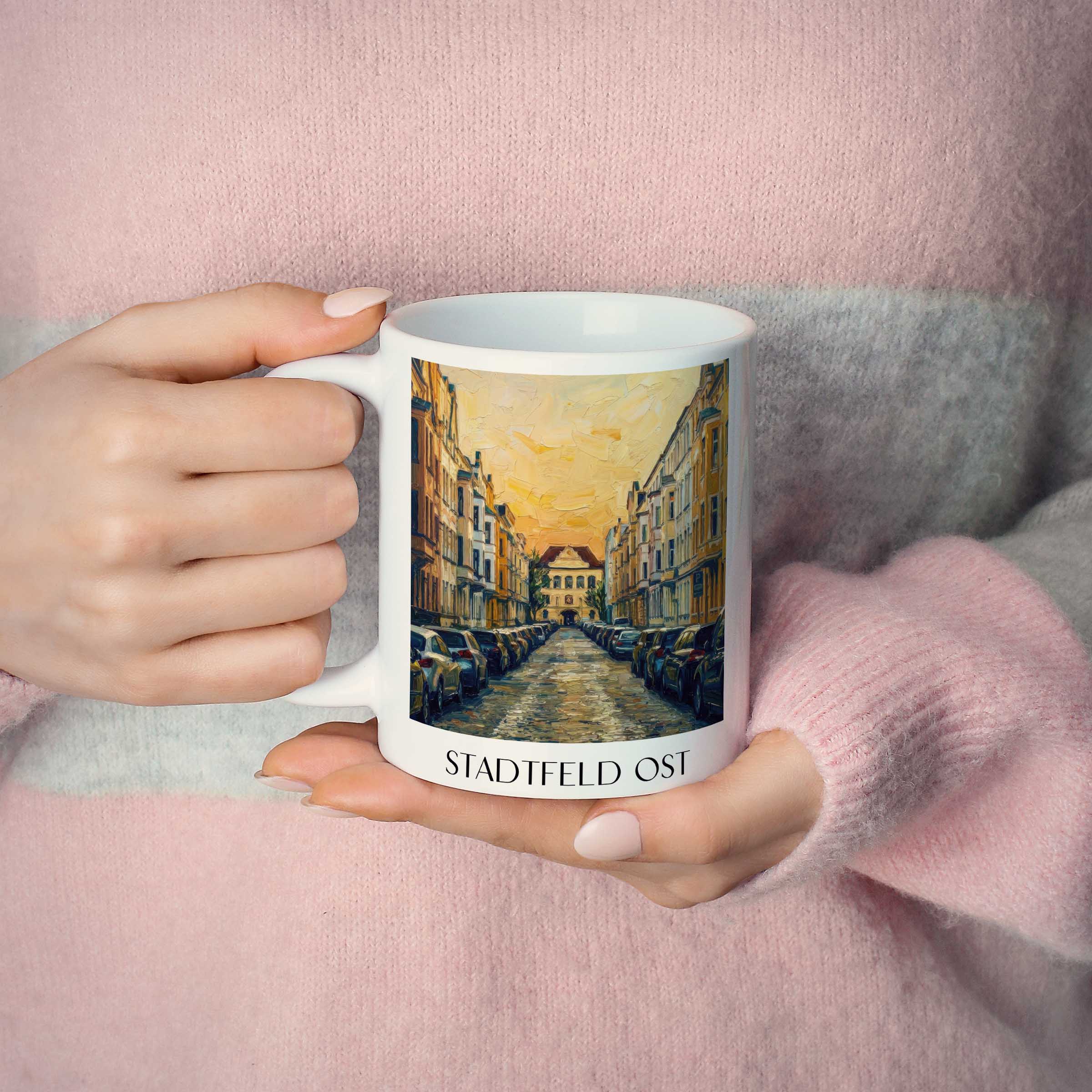 stadtfeld-ost-magdeburg-deutschland-kaffeebecher-oil-painting-oelgemaelde