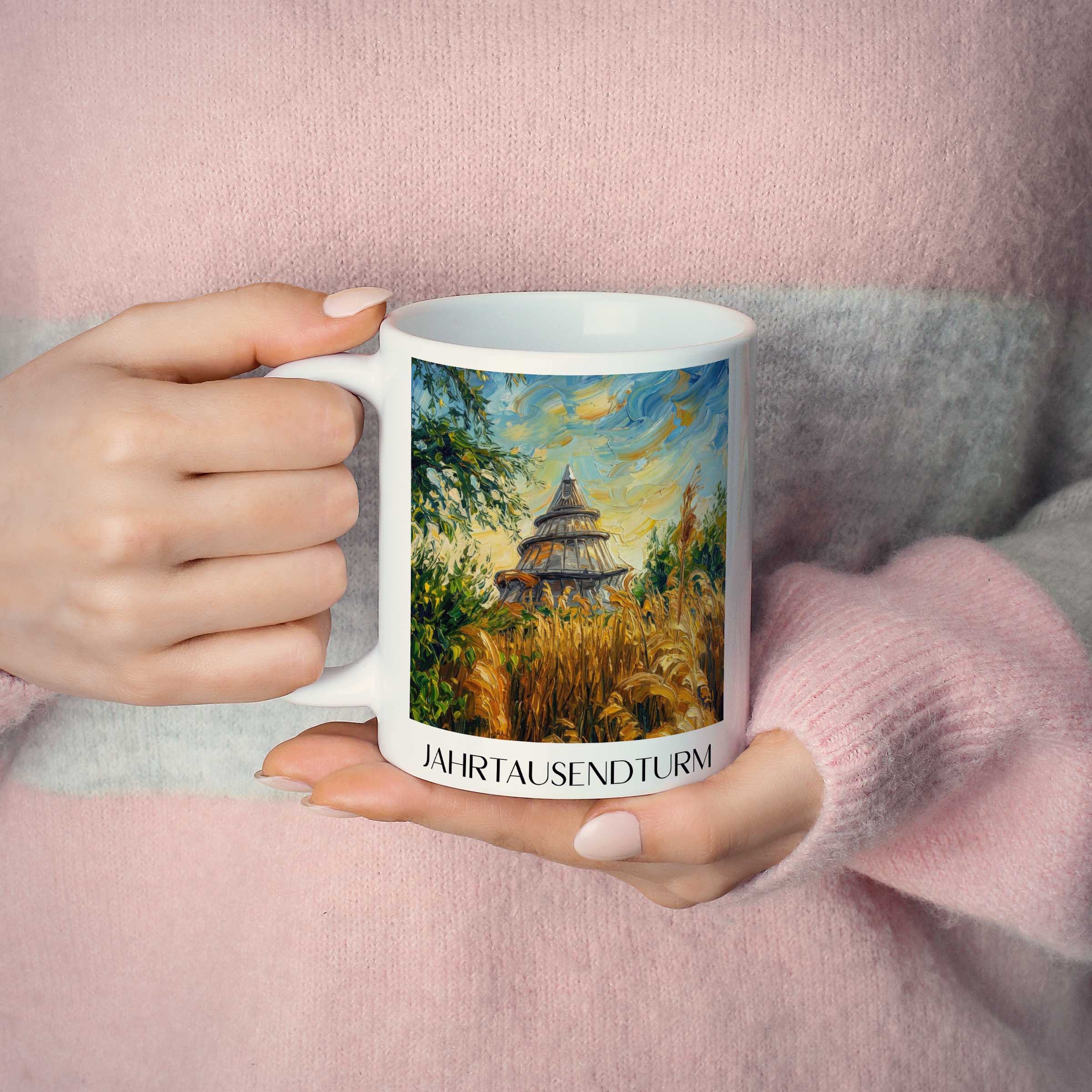 jahrtausendturm-magdeburg-deutschland-kaffeebecher-oil-painting-oelgemaelde
