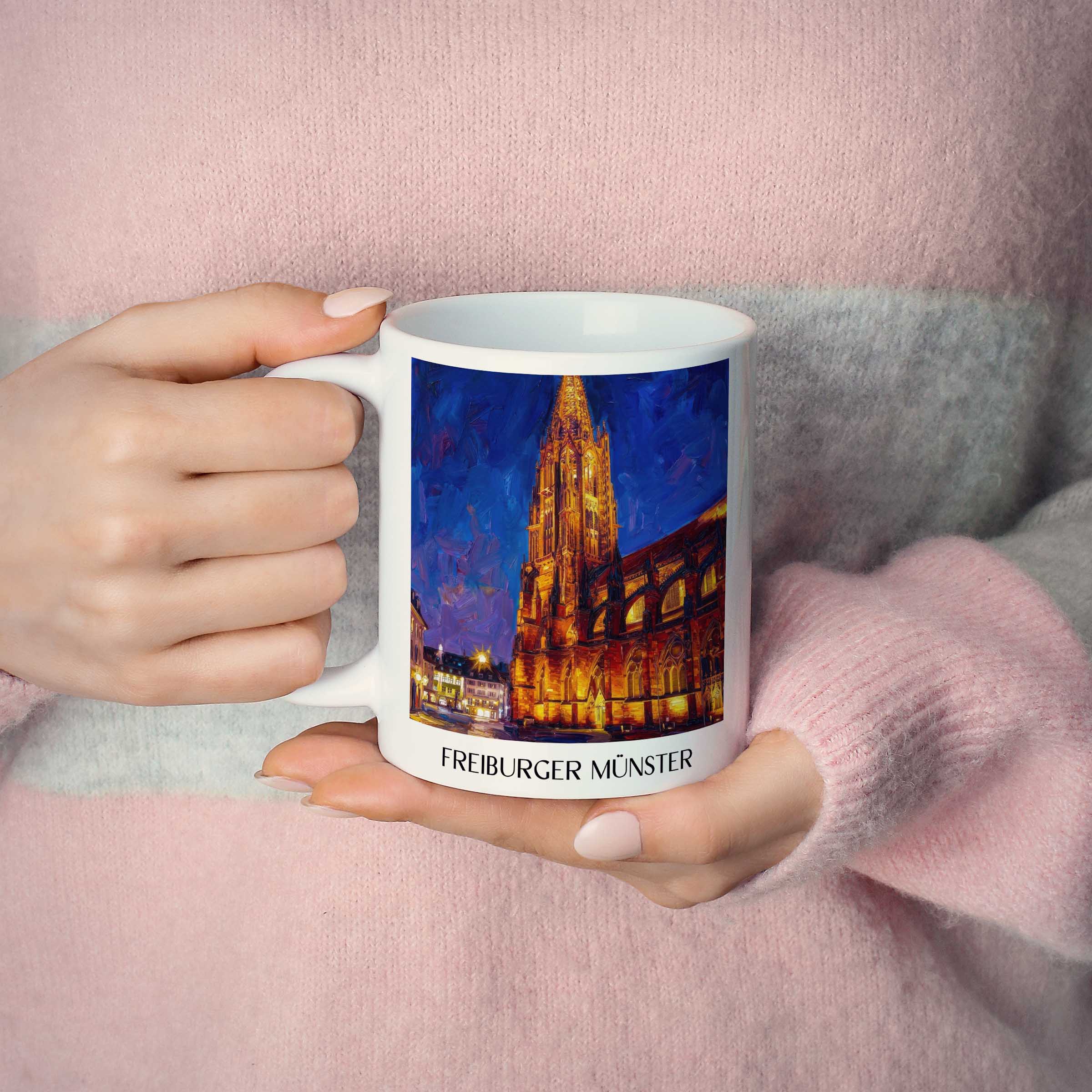freiburger-münster-schwarzwald-deutschland-kaffeebecher-oil-painting-oelgemaelde