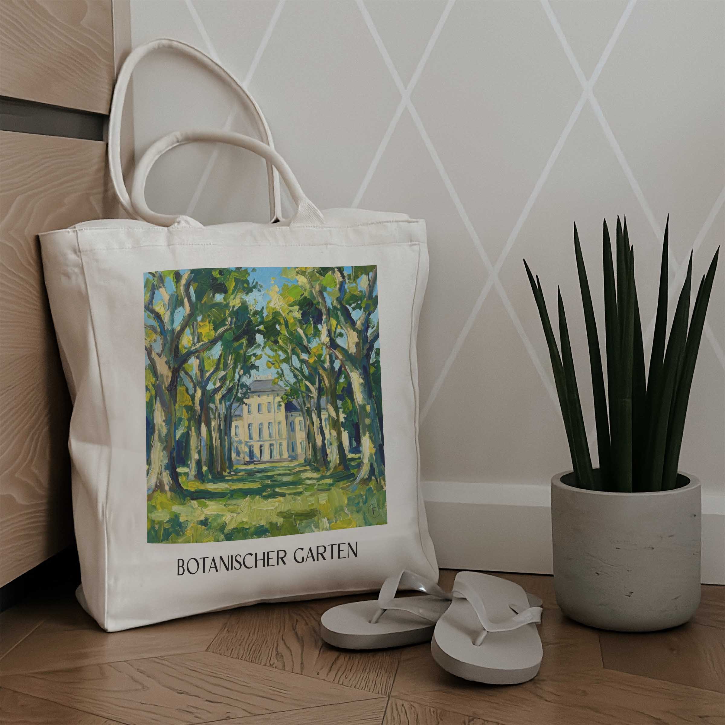 botanischer-garten-krefeld-deutschland-einkaufstasche-oil-painting-oelgemaelde