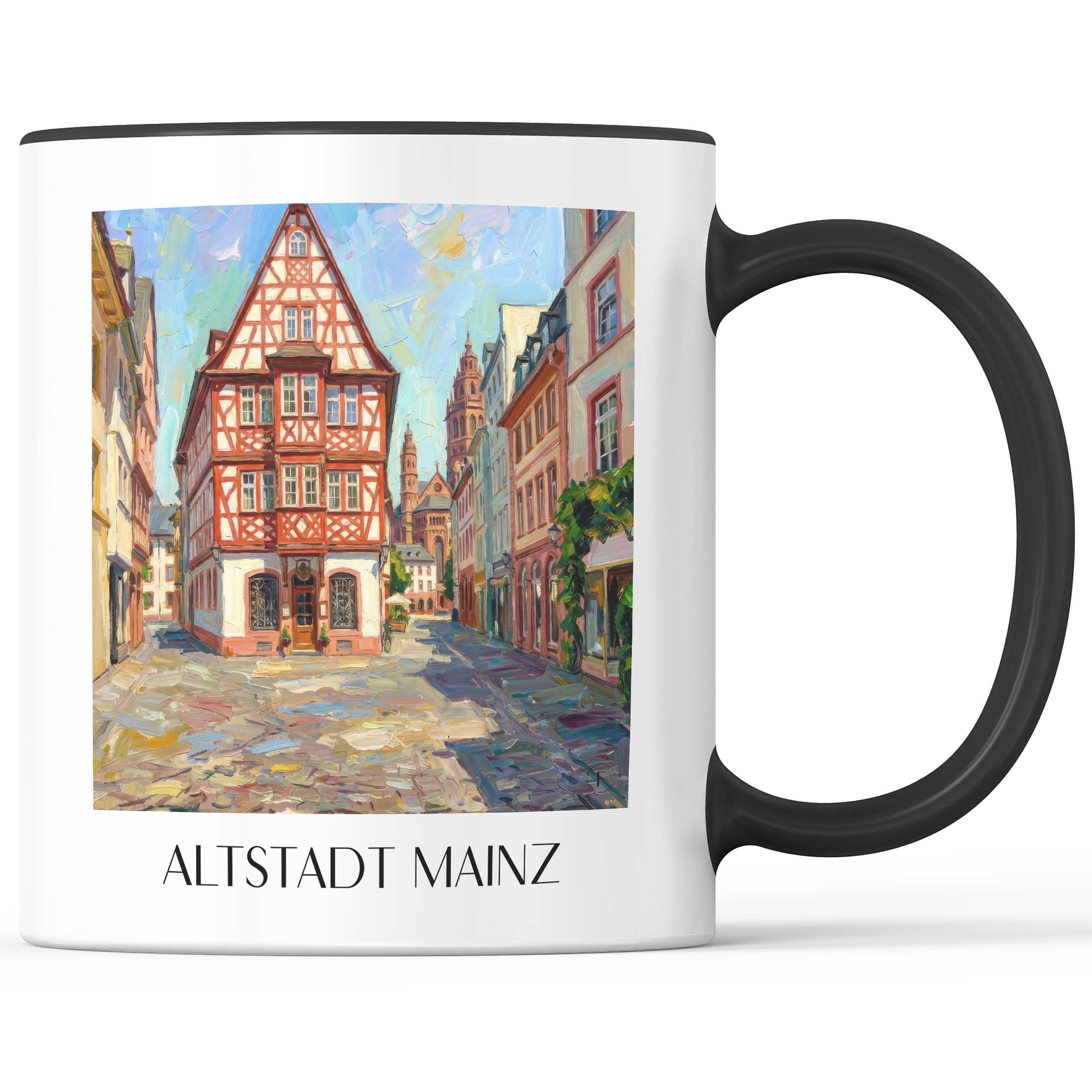 altstadt-mainz-deutschland-kaffeebecher-oil-painting-oelgemaelde