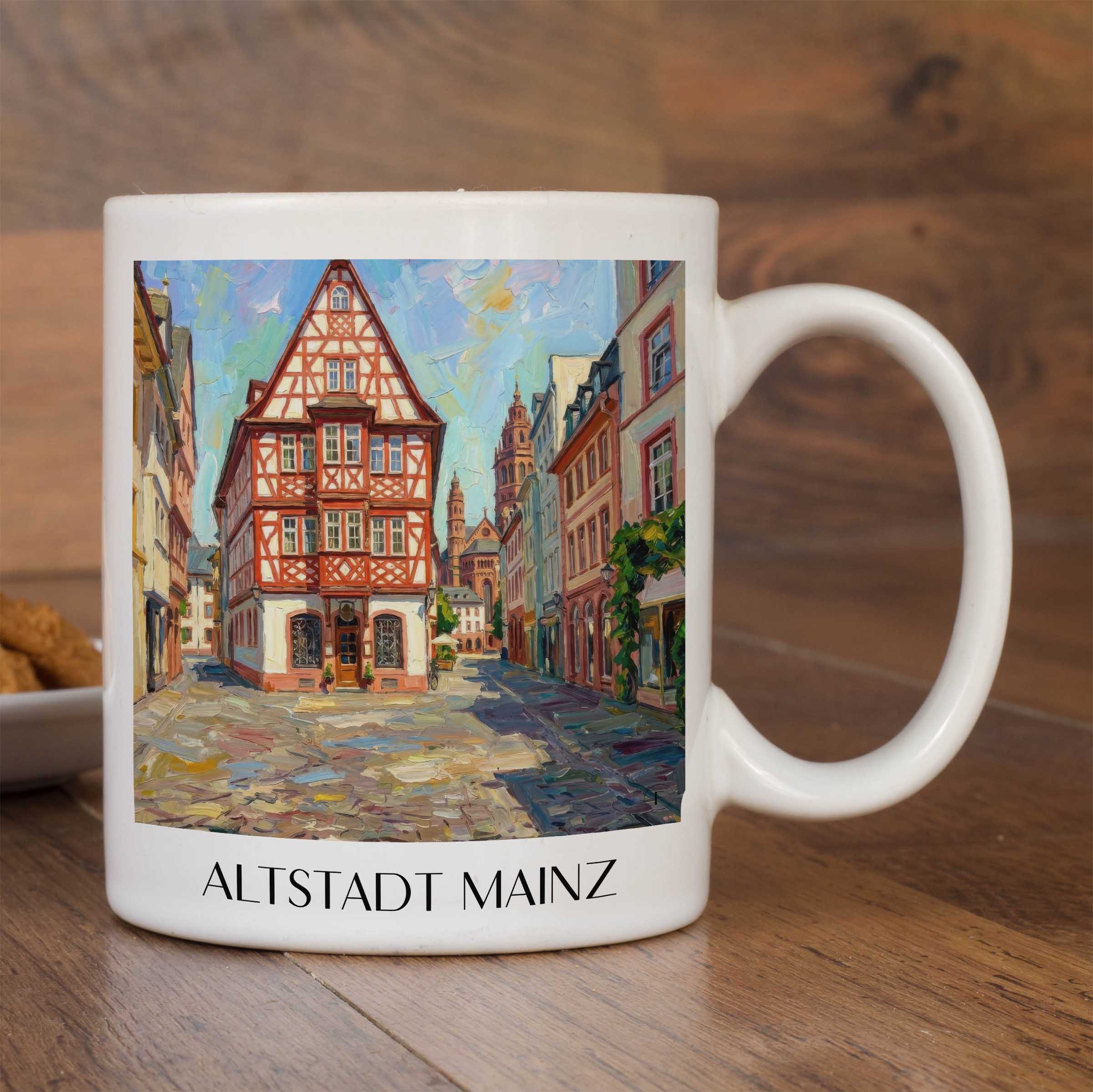 altstadt-mainz-deutschland-kaffeebecher-oil-painting-oelgemaelde