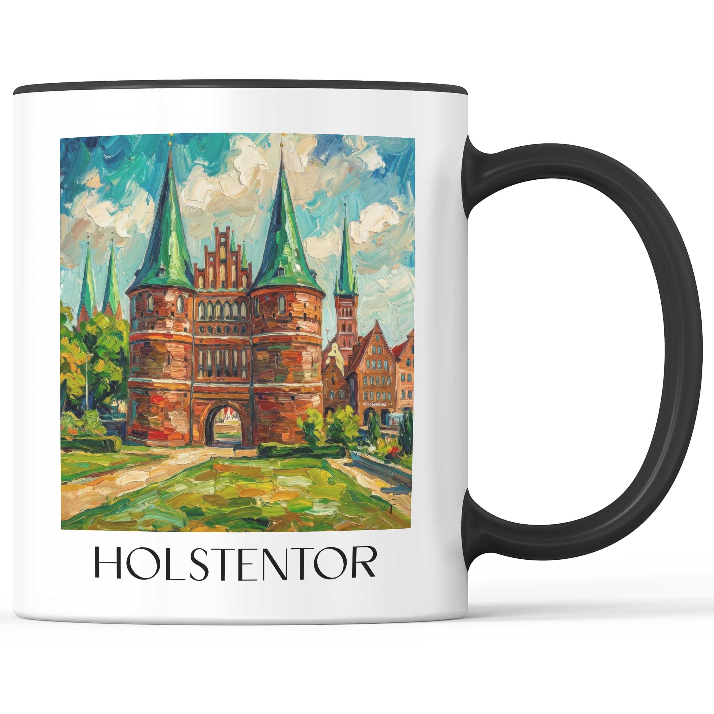 holstentor-lübeck-deutschland-kaffeebecher-oil-painting-oelgemaelde