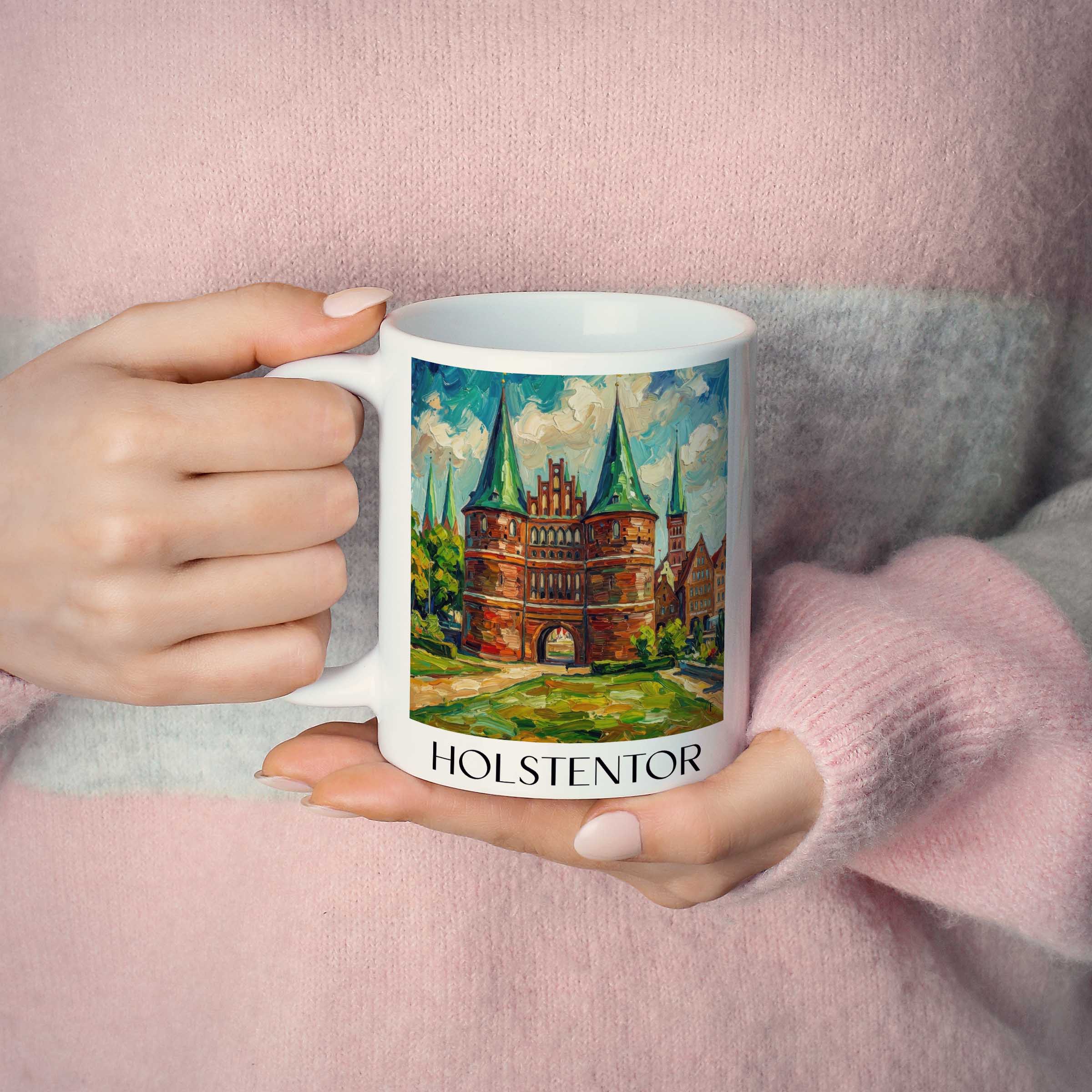 holstentor-lübeck-deutschland-kaffeebecher-oil-painting-oelgemaelde