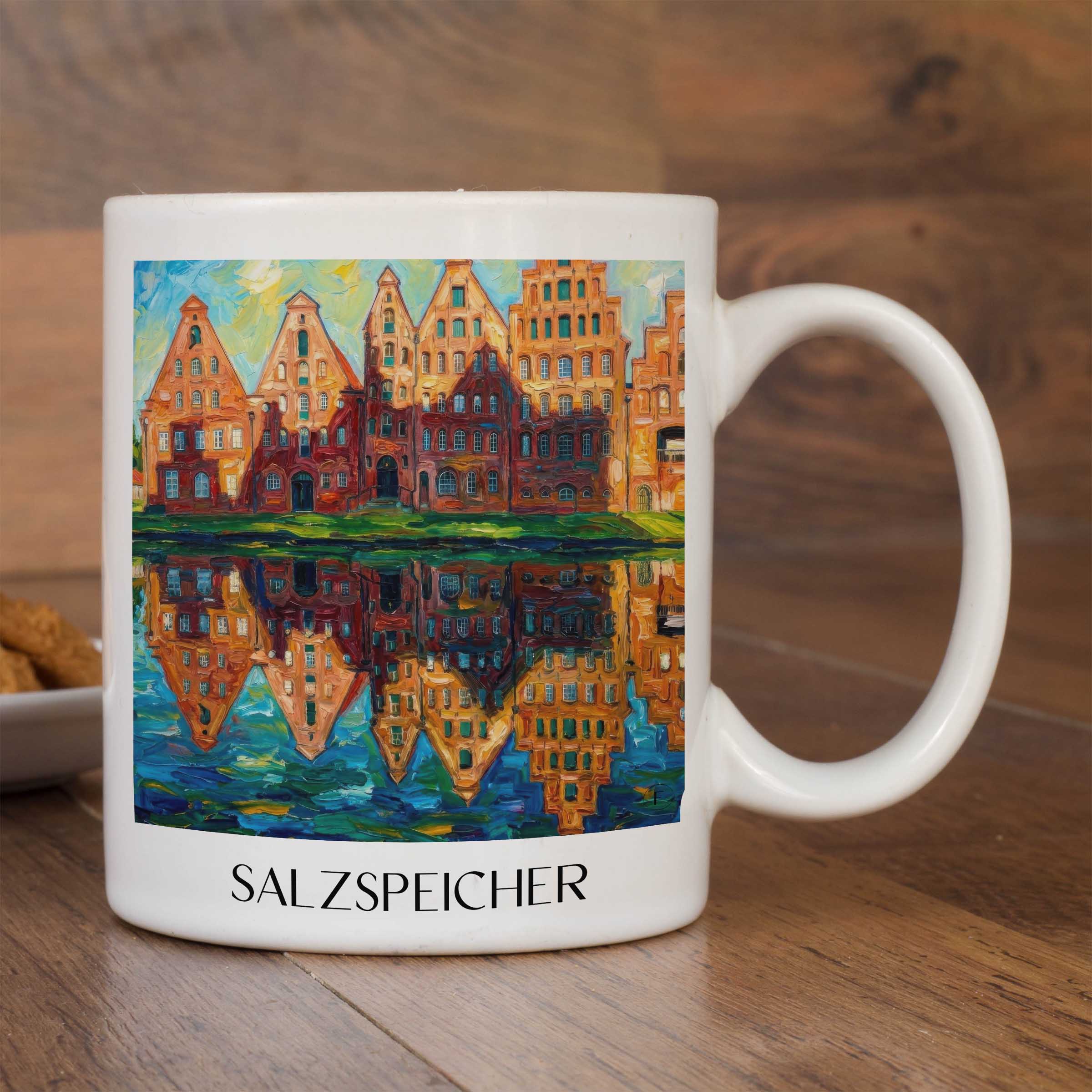 salzspeicher-lübeck-deutschland-kaffeebecher-oil-painting-oelgemaelde