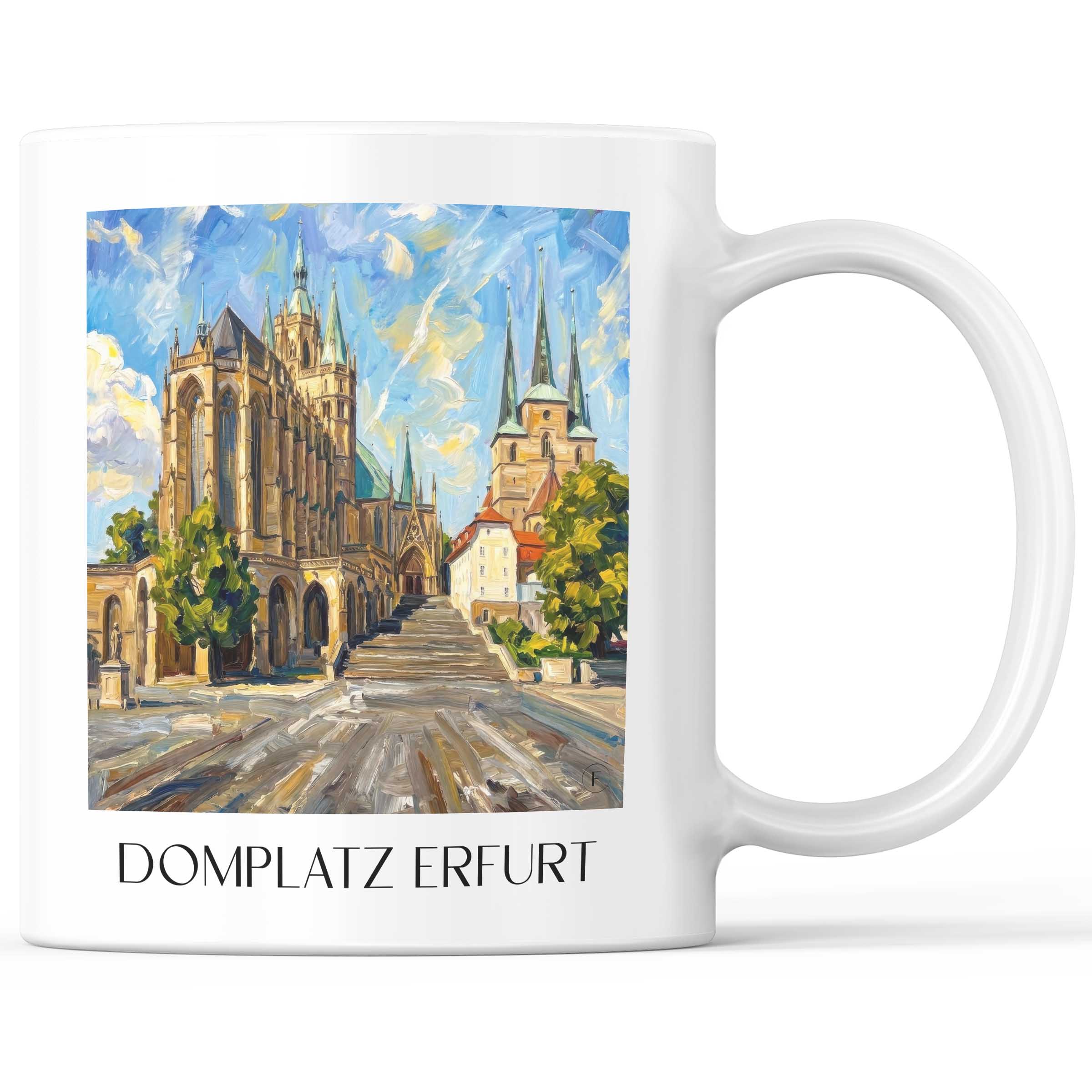domplatz-erfurt-deutschland-kaffeebecher-oil-painting-oelgemaelde