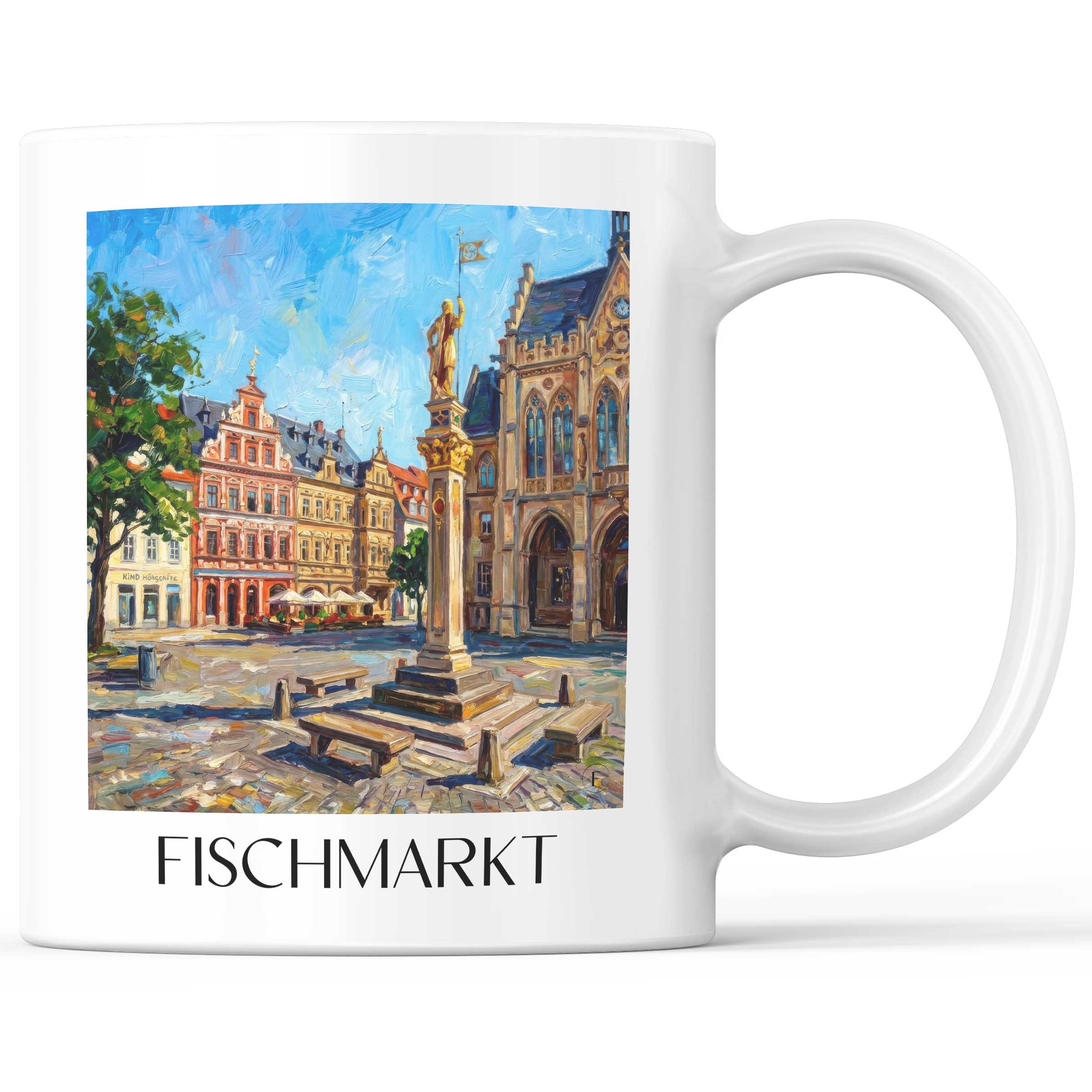fischmarkt-erfurt-deutschland-kaffeebecher-oil-painting-oelgemaelde