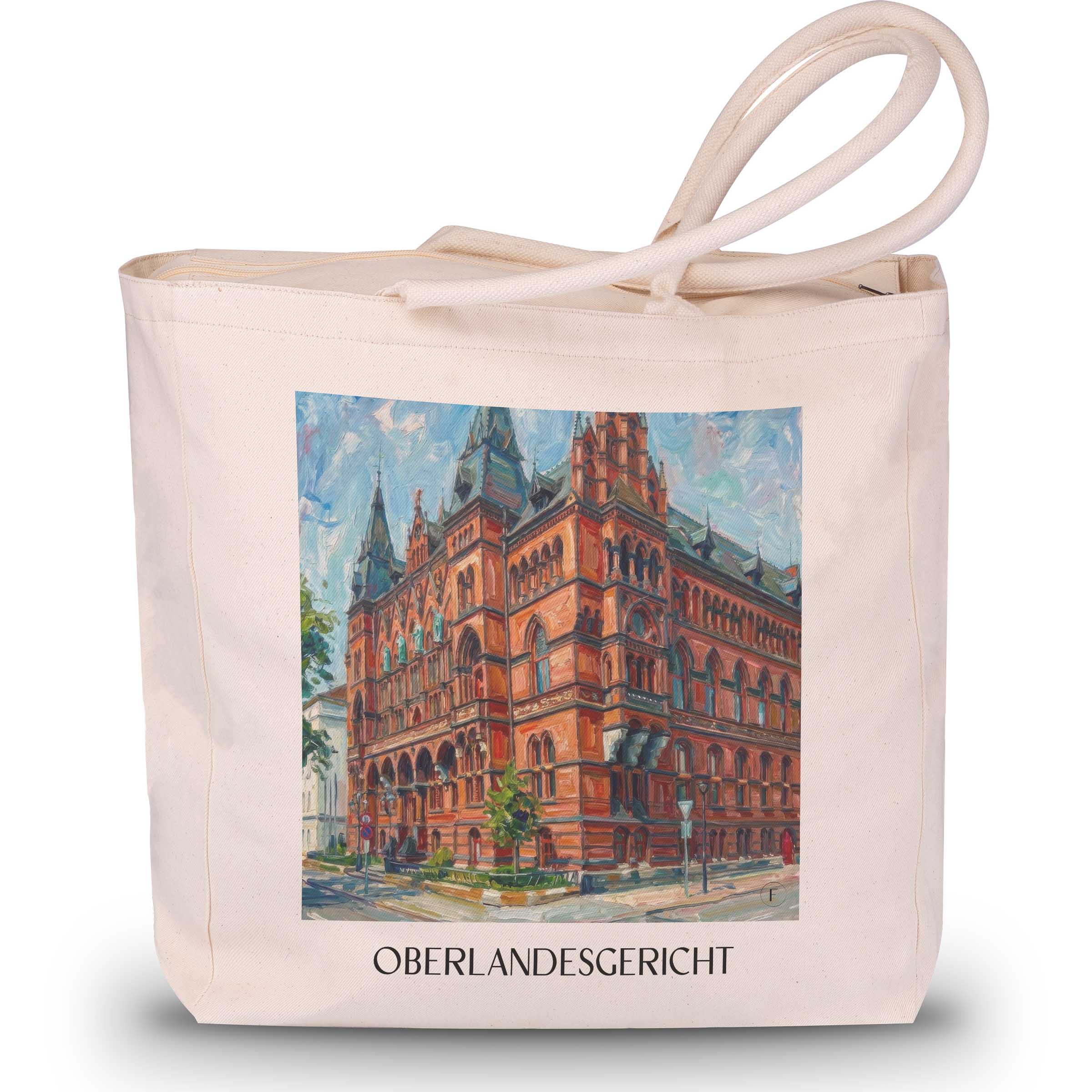 oberlandesgericht-rostock-deutschland-einkaufstasche-oil-painting-oelgemaelde