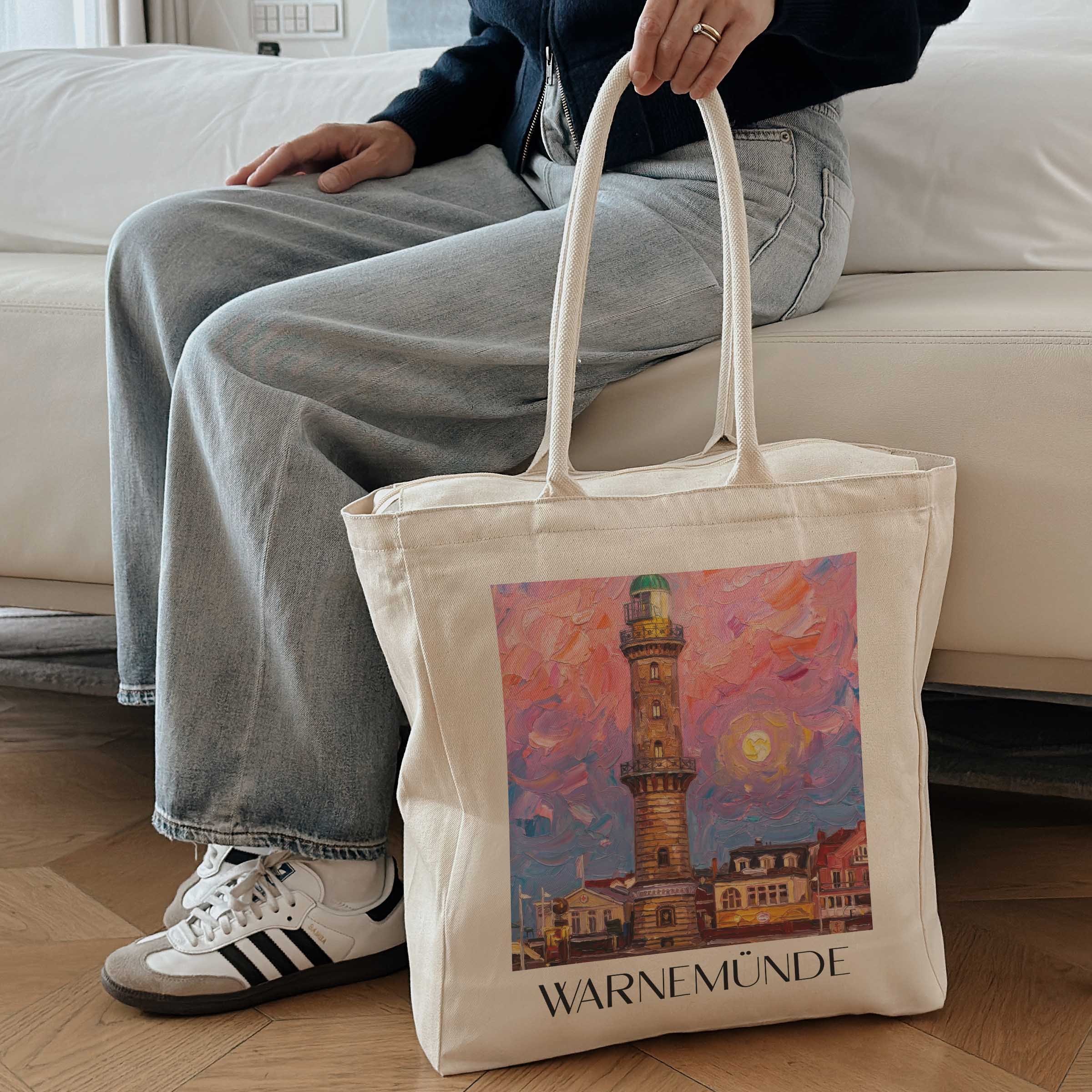 warnemünde-rostock-deutschland-einkaufstasche-oil-painting-oelgemaelde