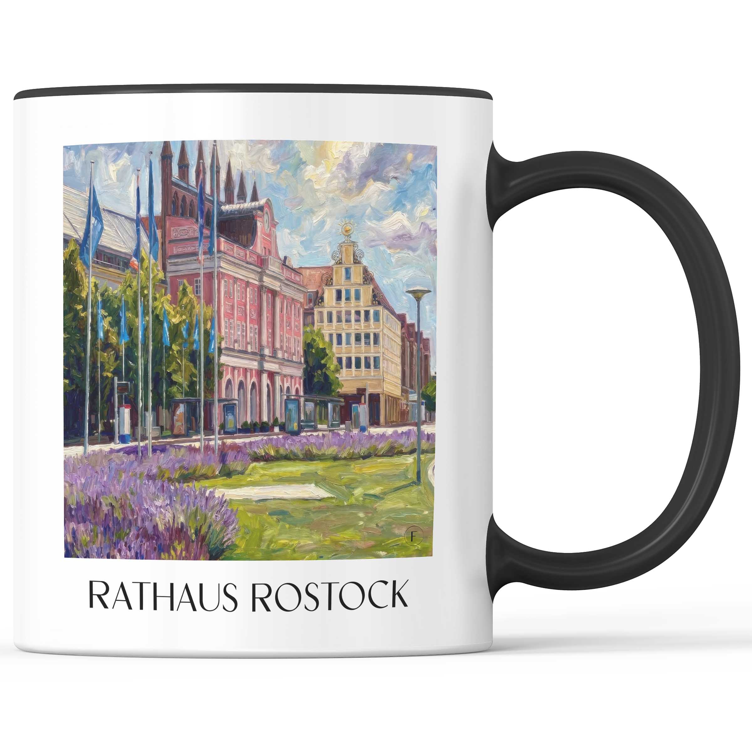 rathaus-rostock-deutschland-kaffeebecher-oil-painting-oelgemaelde