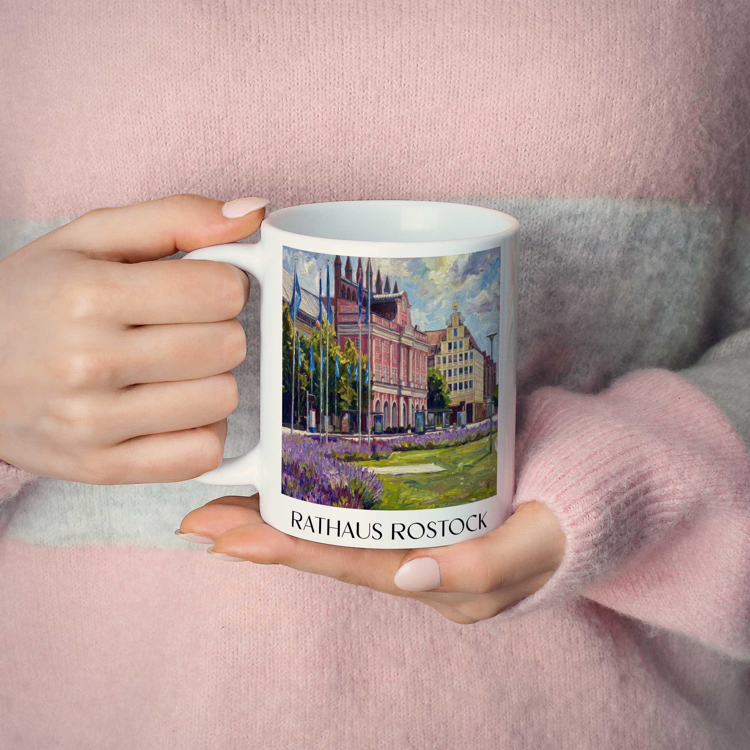 rathaus-rostock-deutschland-kaffeebecher-oil-painting-oelgemaelde