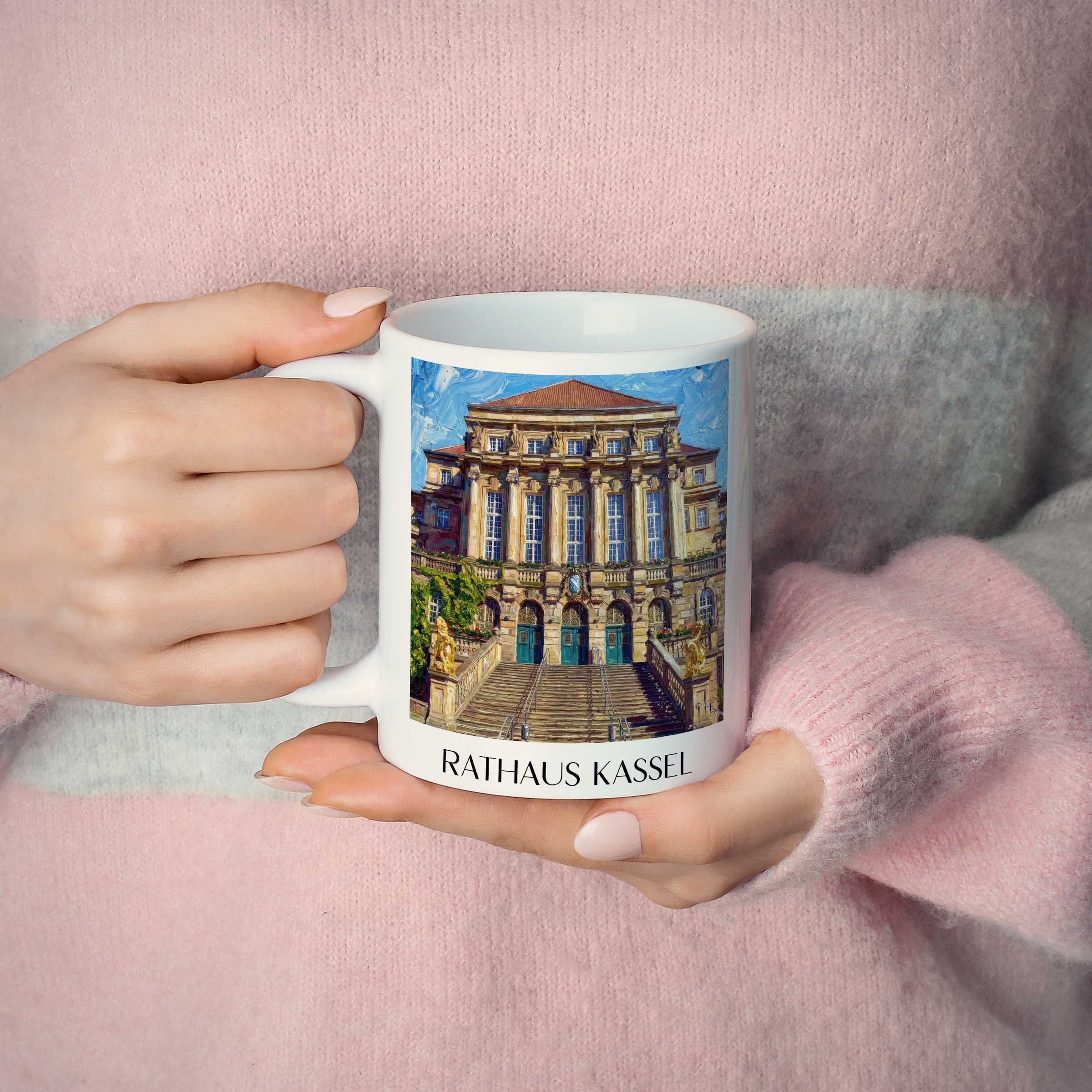 rathaus-kassel-deutschland-kaffeebecher-oil-painting-oelgemaelde