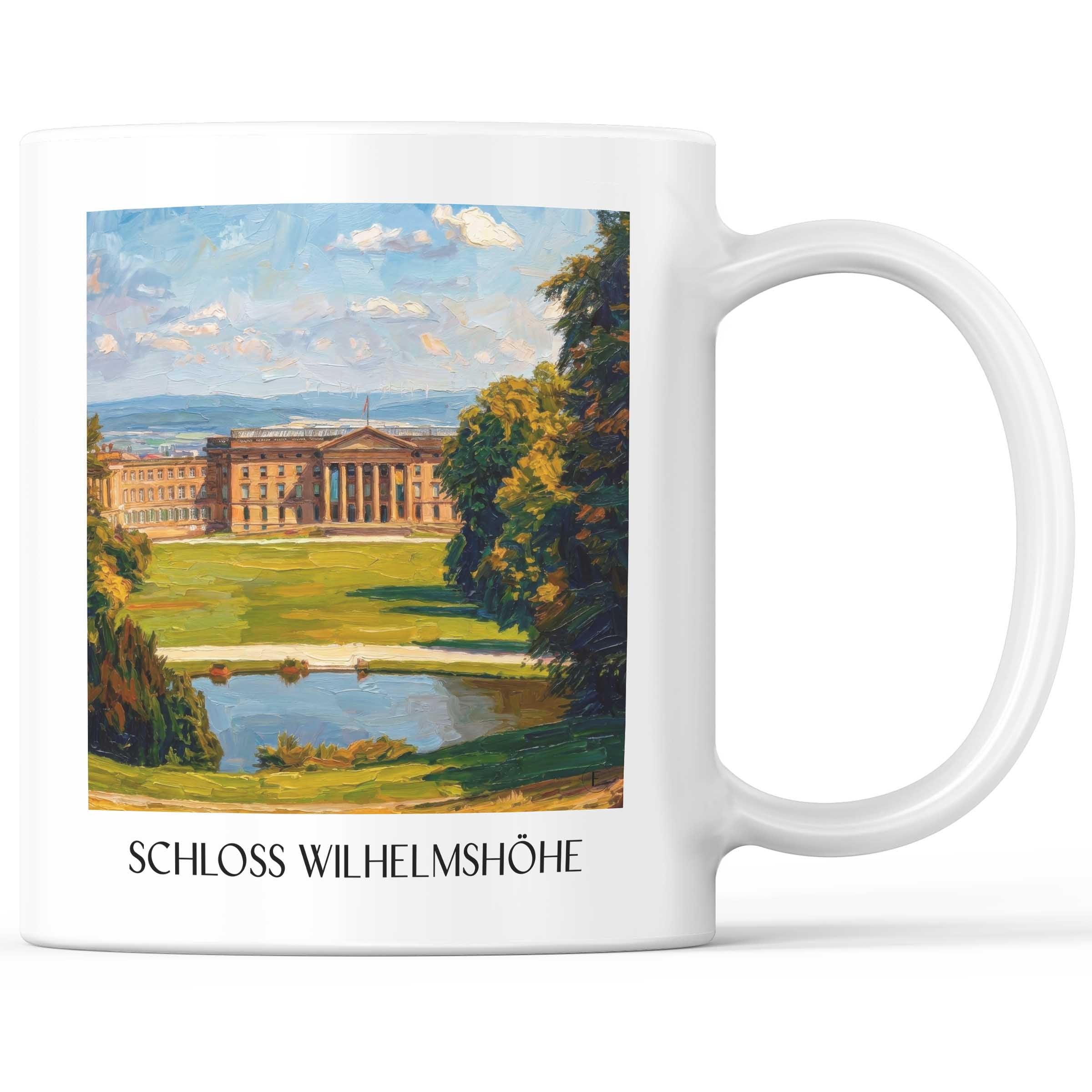 schloss-wilhelmshöhe-kassel-deutschland-kaffeebecher-oil-painting-oelgemaelde