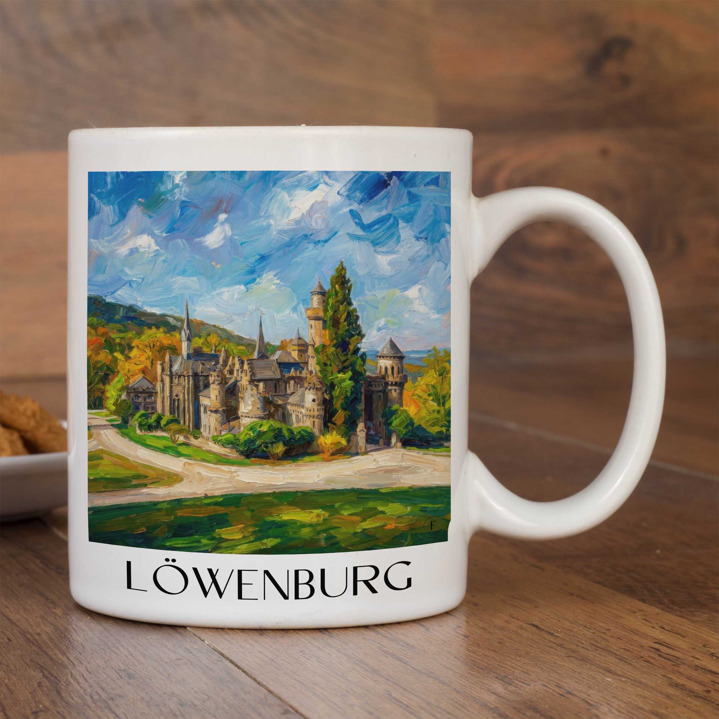 löwenburg-kassel-deutschland-kaffeebecher-oil-painting-oelgemaelde