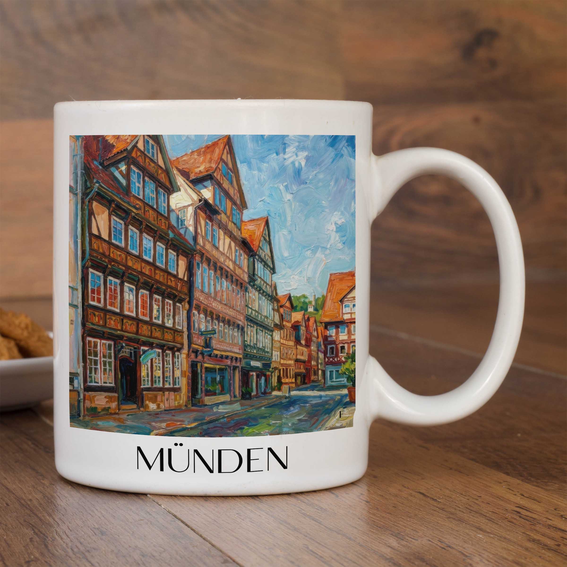 münden-niedersachsen-deutschland-kaffeebecher-oil-painting-oelgemaelde