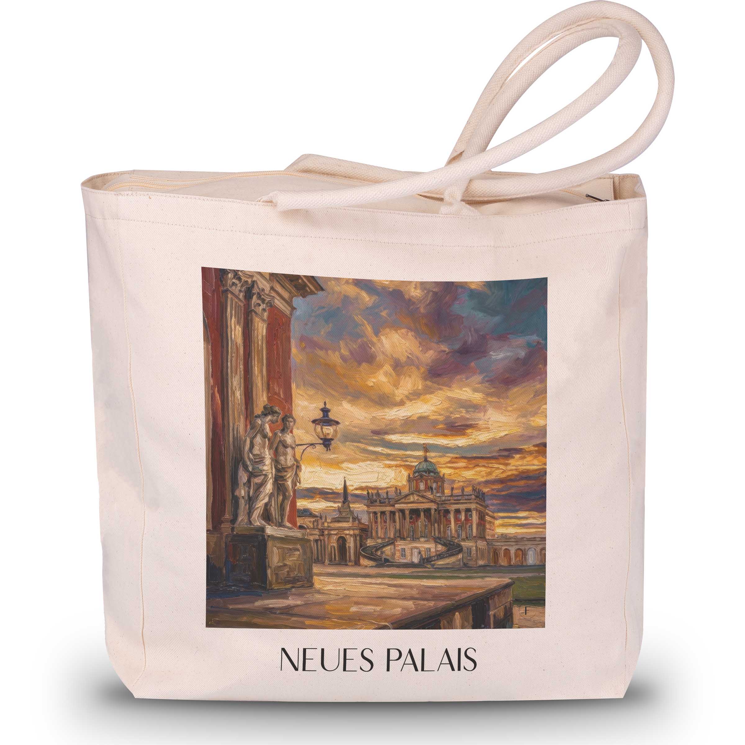 neues-palais-potsdam-deutschland-einkaufstasche-oil-painting-oelgemaelde