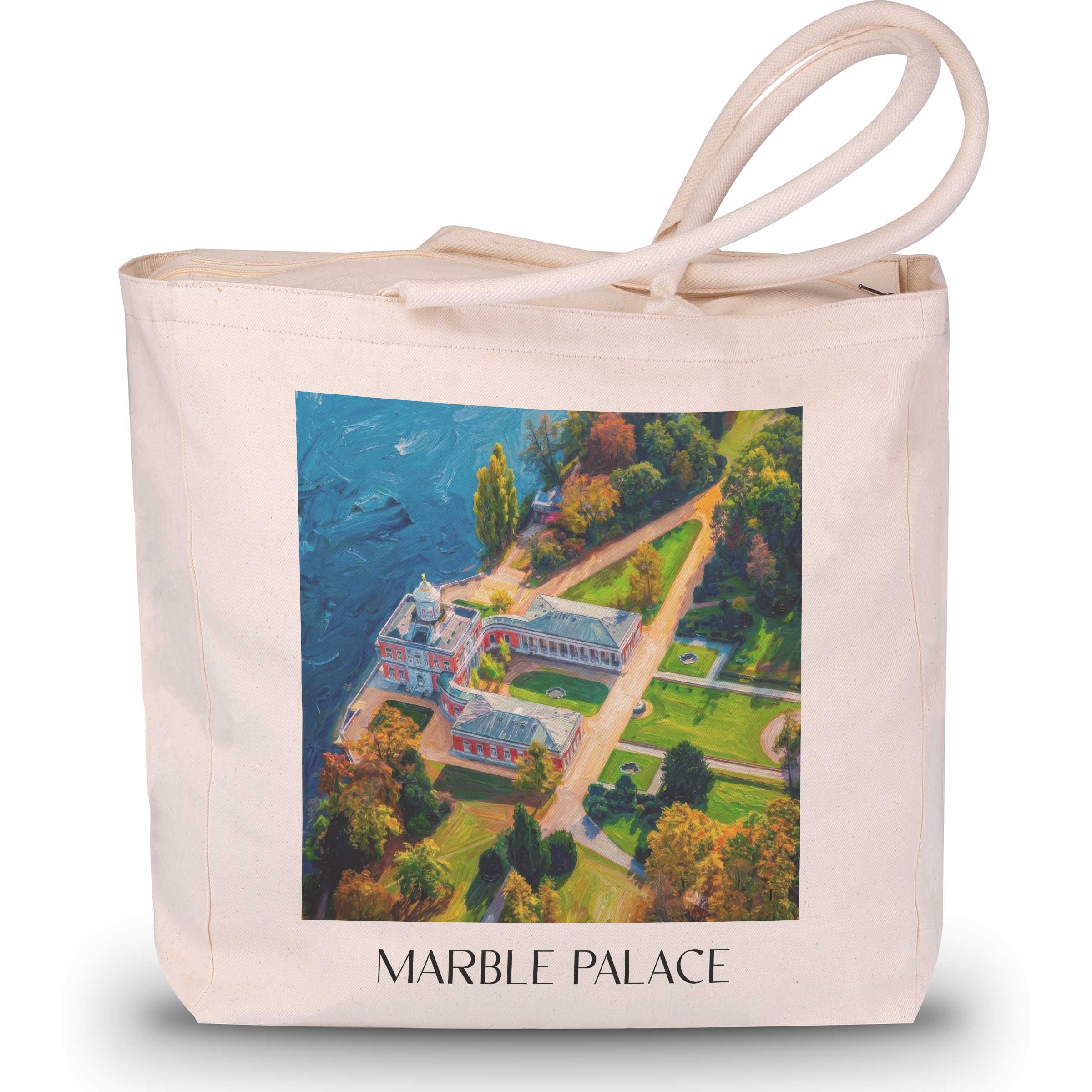 Marmorpalais Shopping Tasche - Potsdam - Deutschland Tote Bag - Einkaufstasche im Ölgemälde Stil