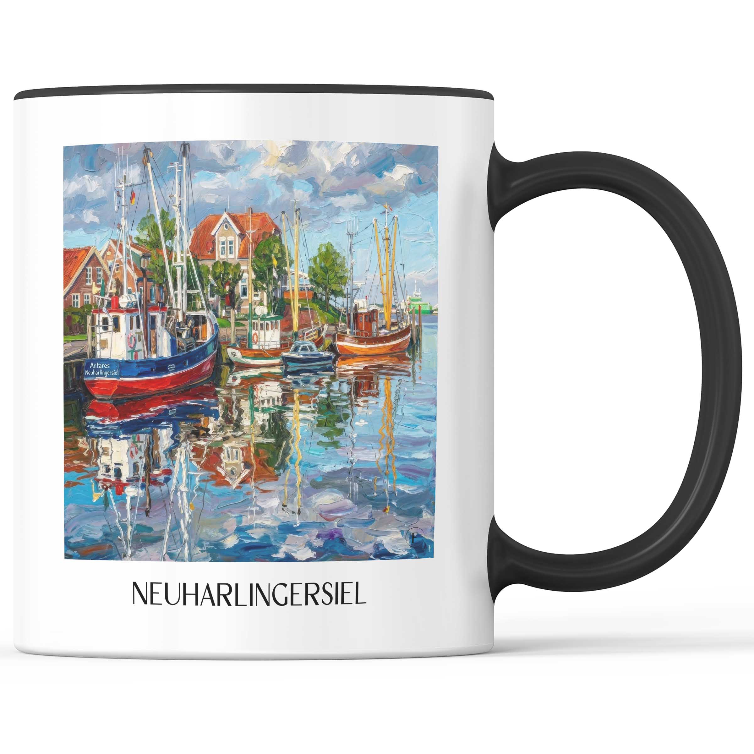 neuharlingersiel-ostfriesland-deutschland-kaffeebecher-oil-painting-oelgemaelde