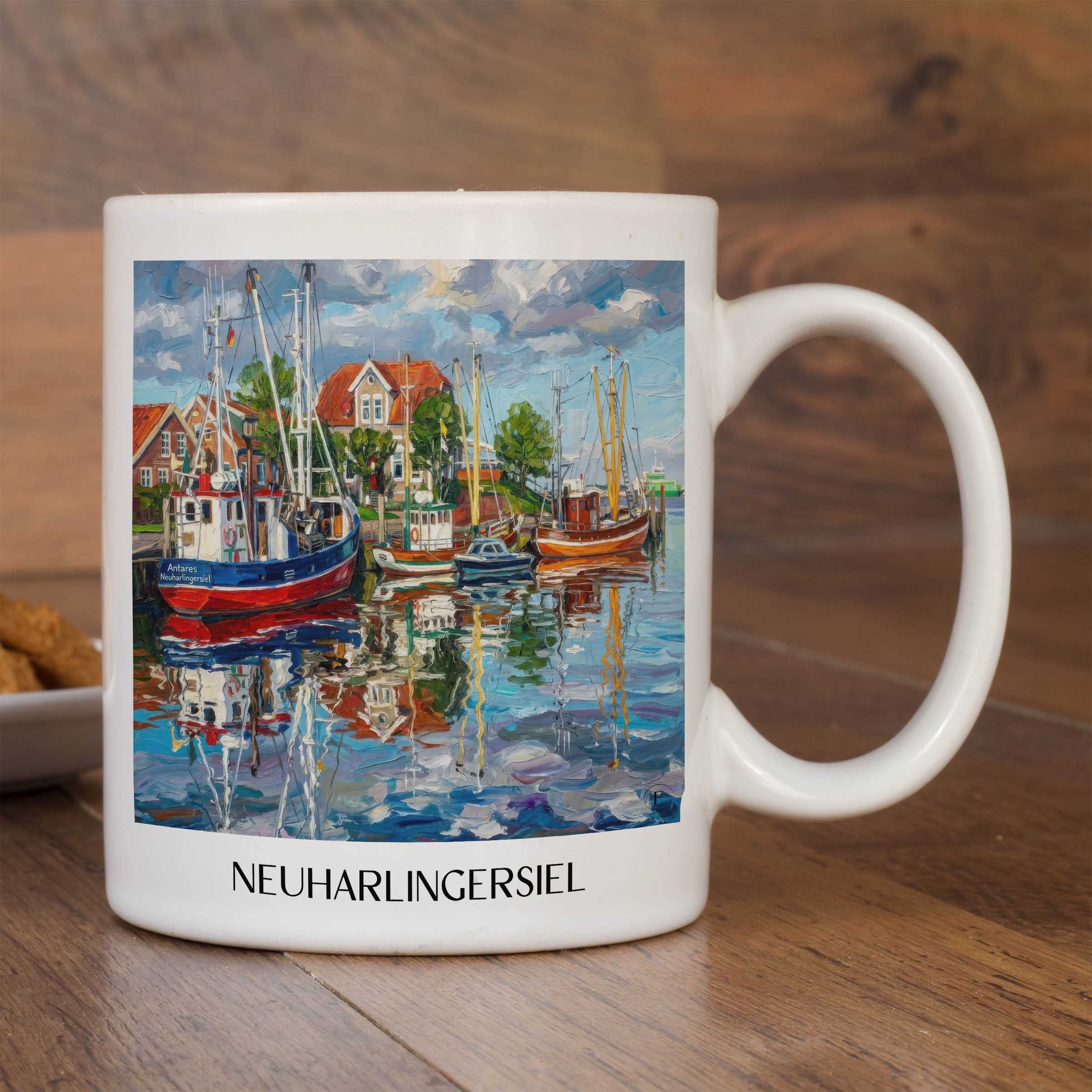 neuharlingersiel-ostfriesland-deutschland-kaffeebecher-oil-painting-oelgemaelde