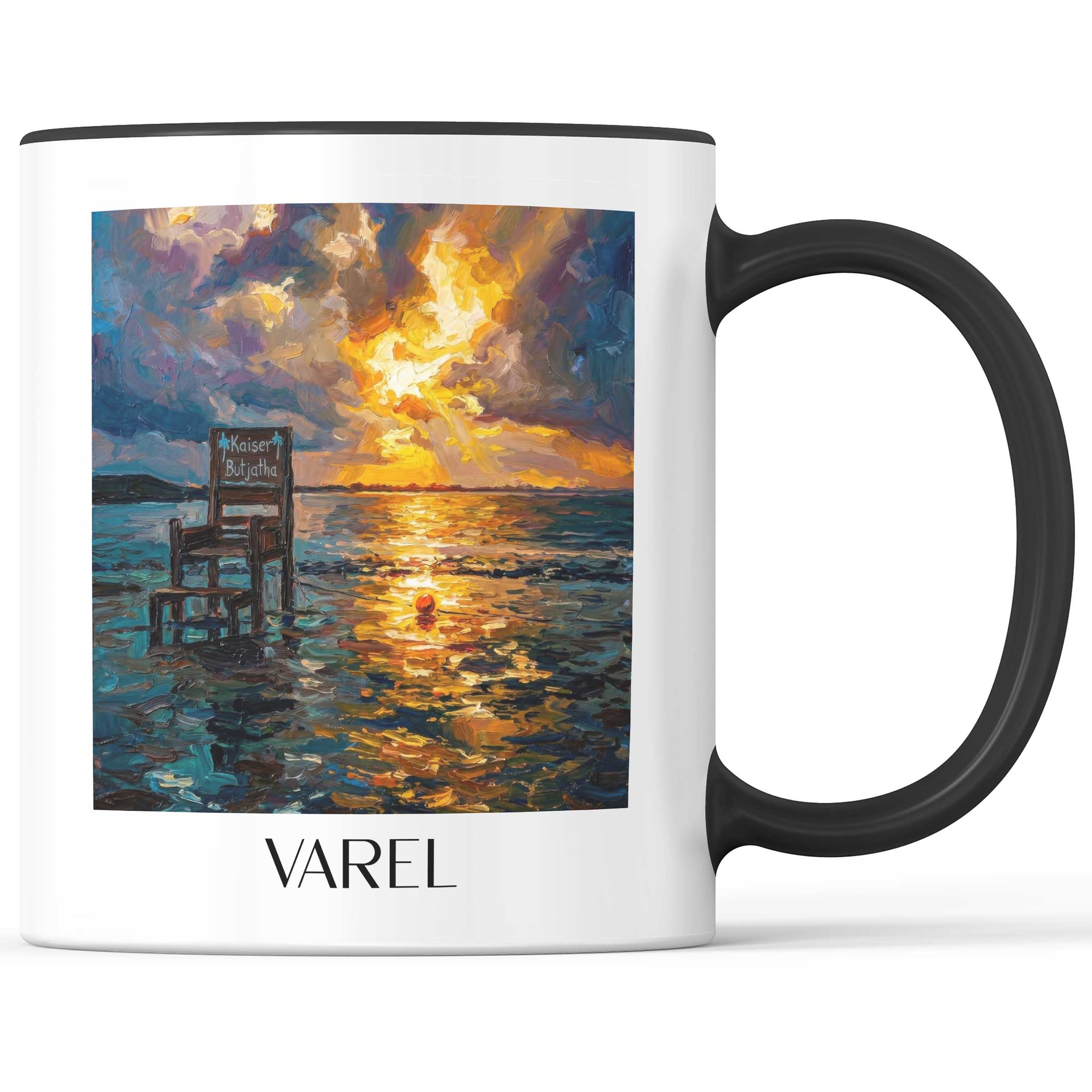 Varel Kaffeebecher - Friesland - Deutschland Becher - Kaffeetasse im Ölgemälde Stil