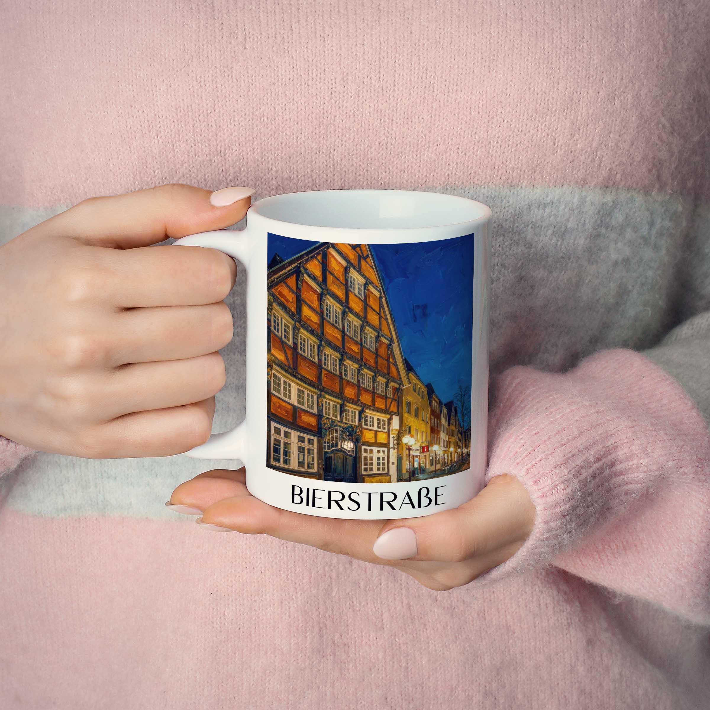 bierstraße-osnabrück-deutschland-kaffeebecher-oil-painting-oelgemaelde